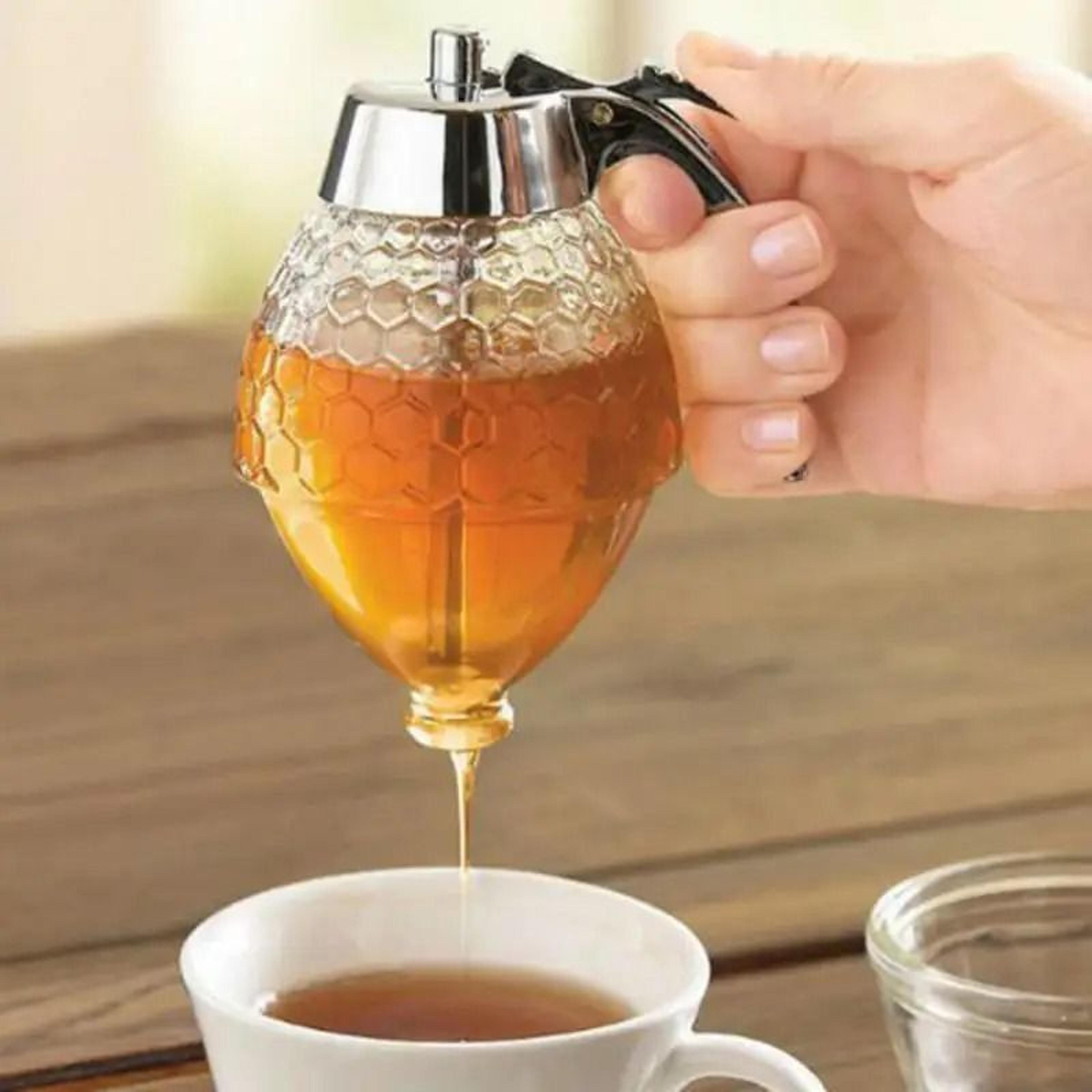 Japanese Creative PressType Honey Jar  NoDrip Squeeze Syrup Dispenser 0