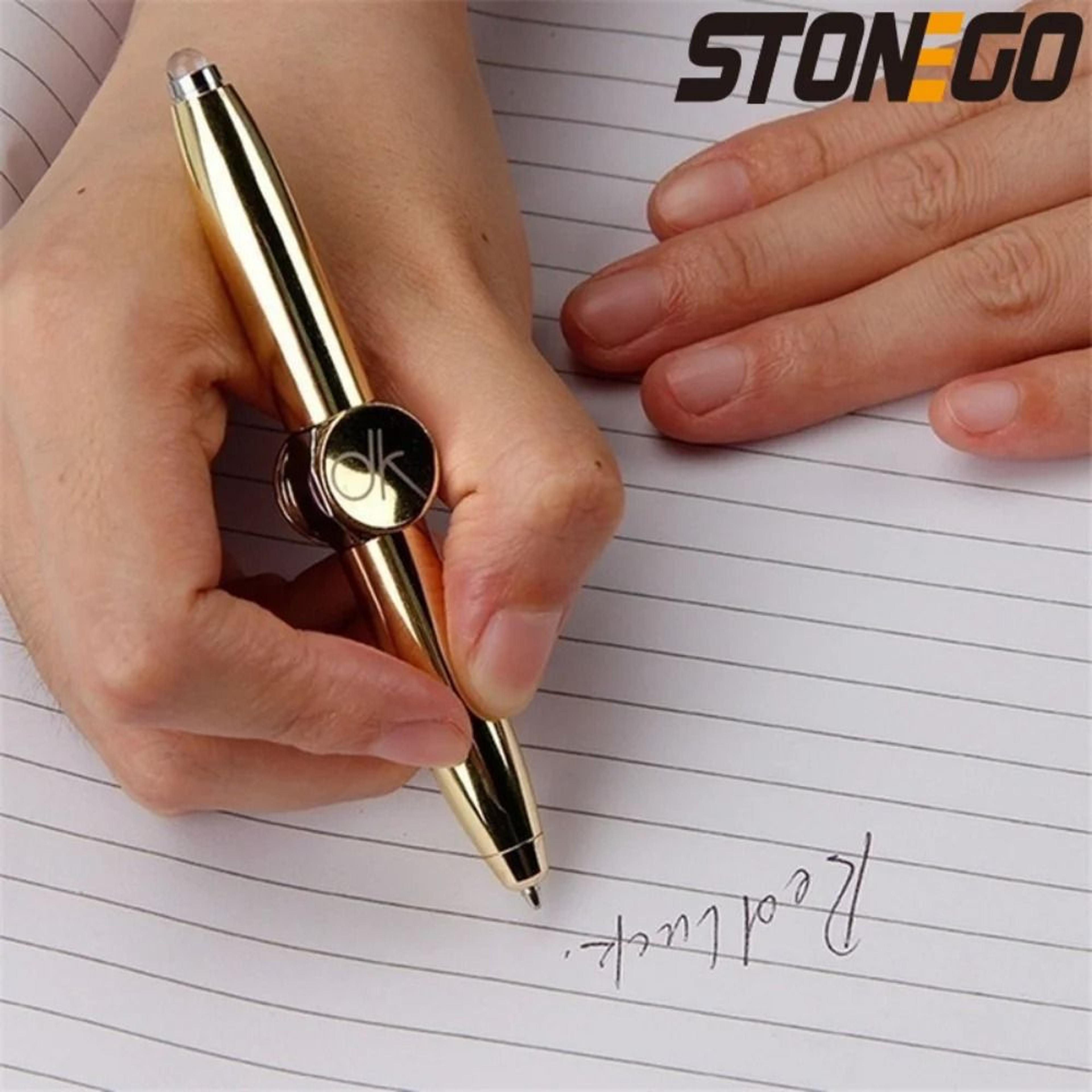 STONEGO 2in1 StressRelief Spinner Pen  Gyroscope Writing  Fidget Tool 1