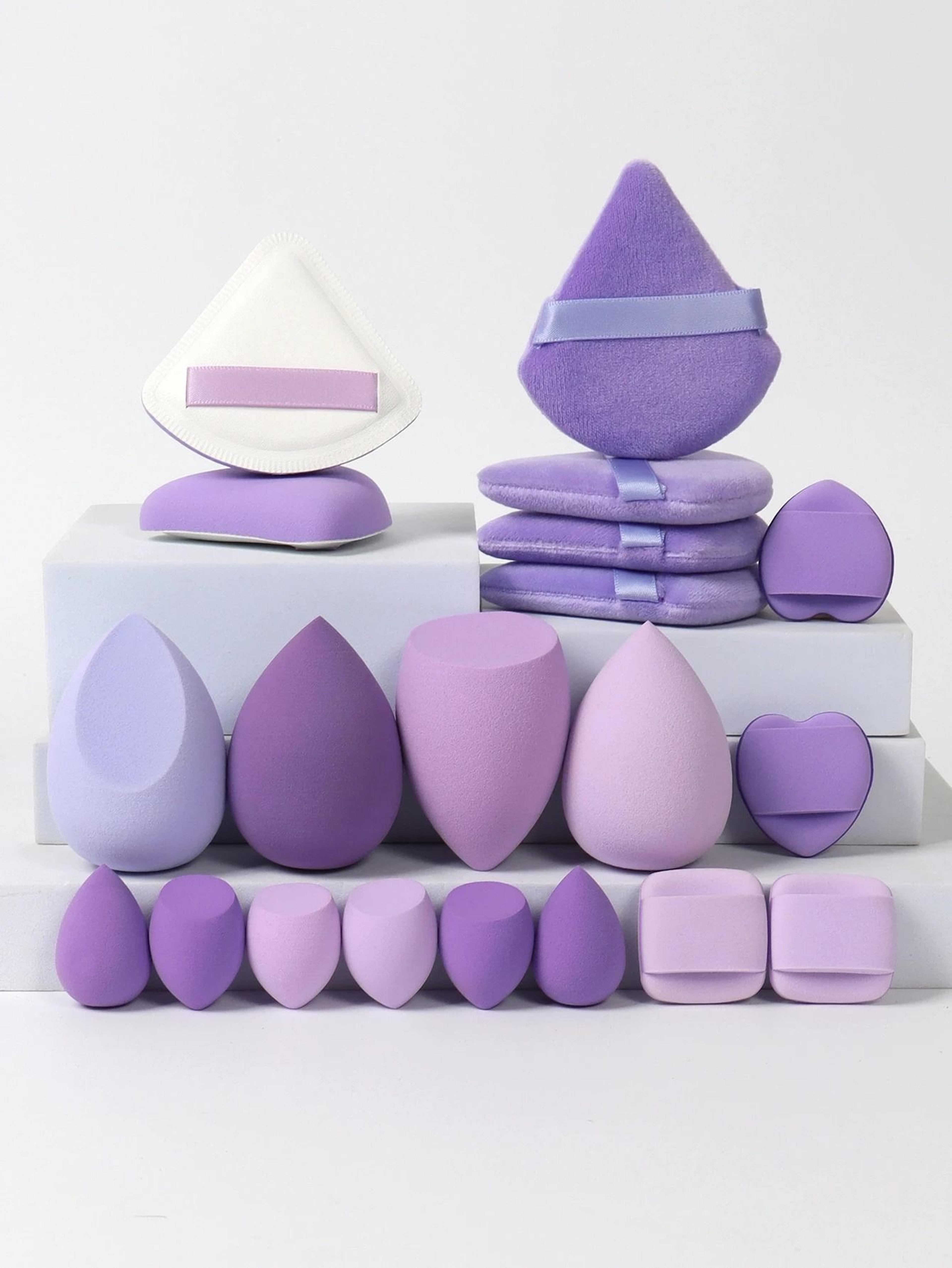 20Piece Pink Makeup Sponge  Puff Set  Professional Blending  Setting Kit 3