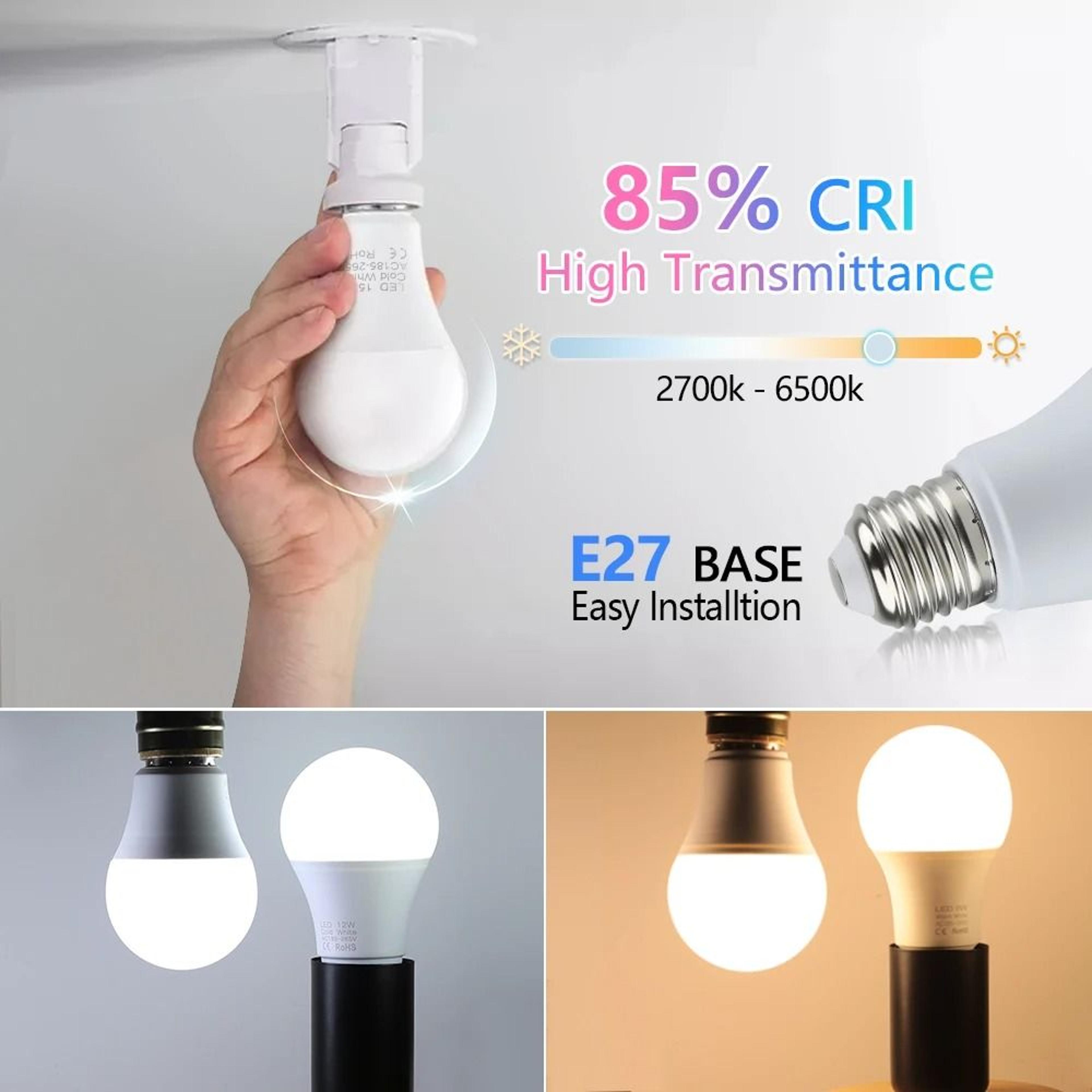 4Pack E27 LED Bulb Set  HighEfficiency Indoor Lighting 5