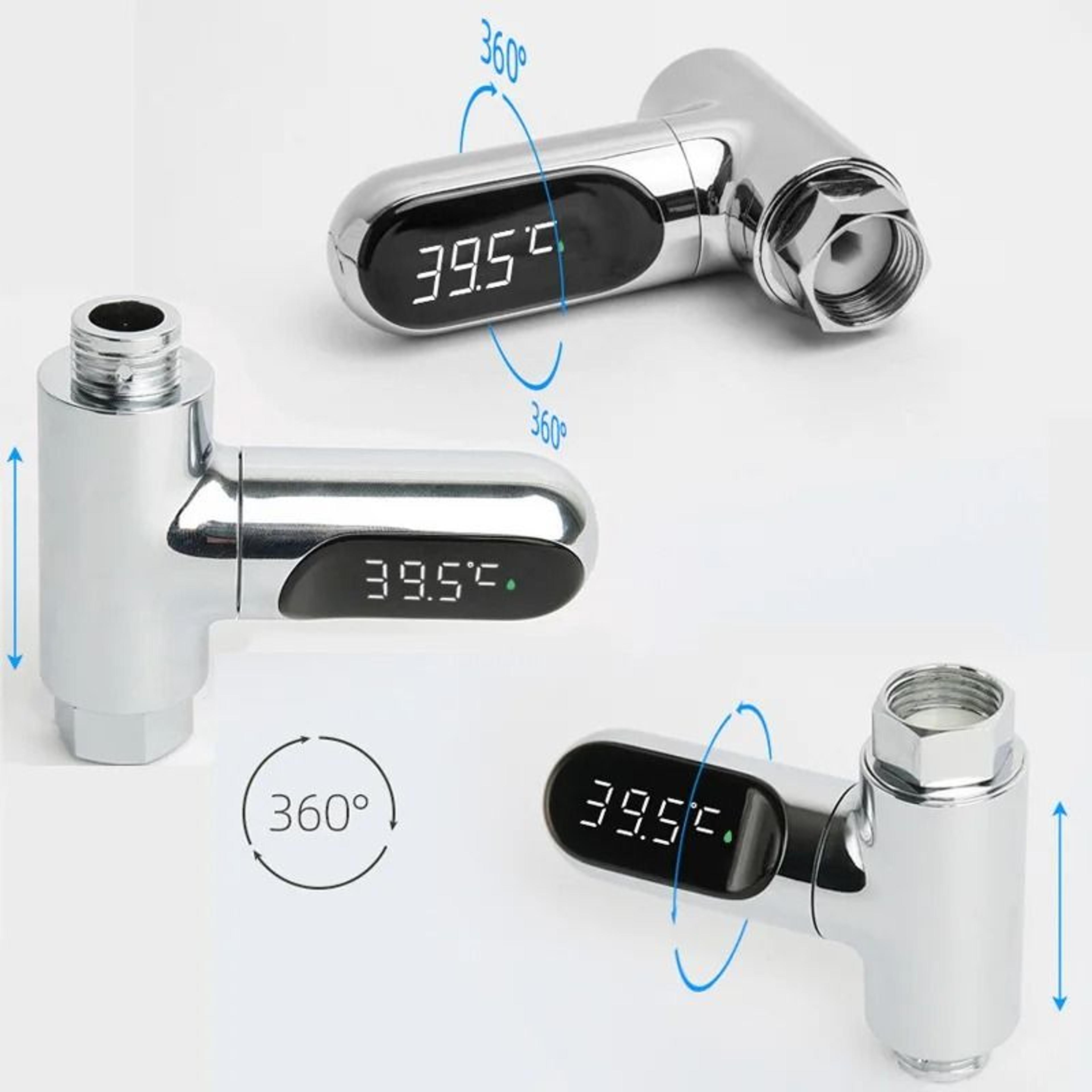 LED Display Household Water Shower Thermometer  RealTime Temperature Monitoring 2