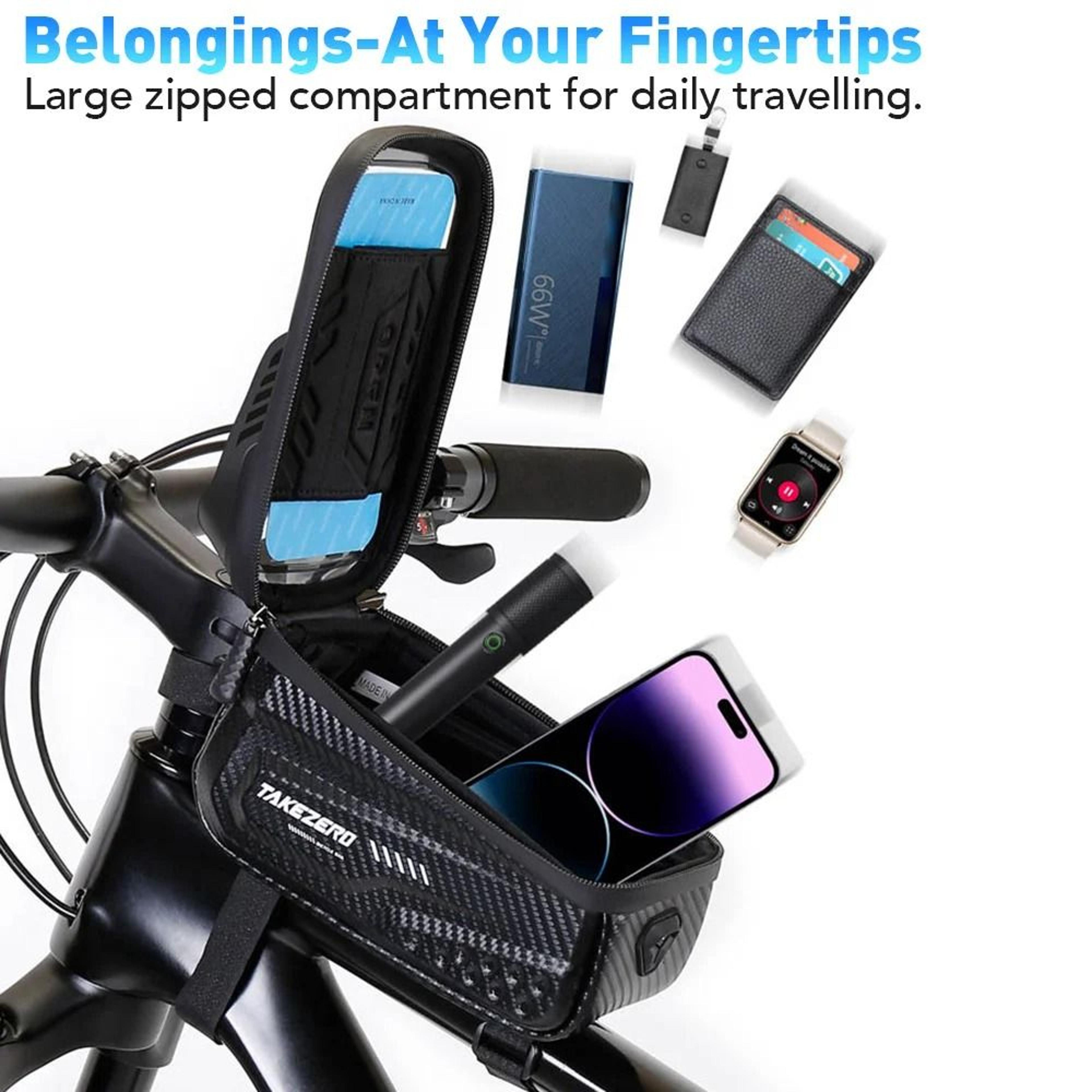 NEWBOLER Waterproof Bicycle Top Tube Bag  Touch Screen Phone Case 3