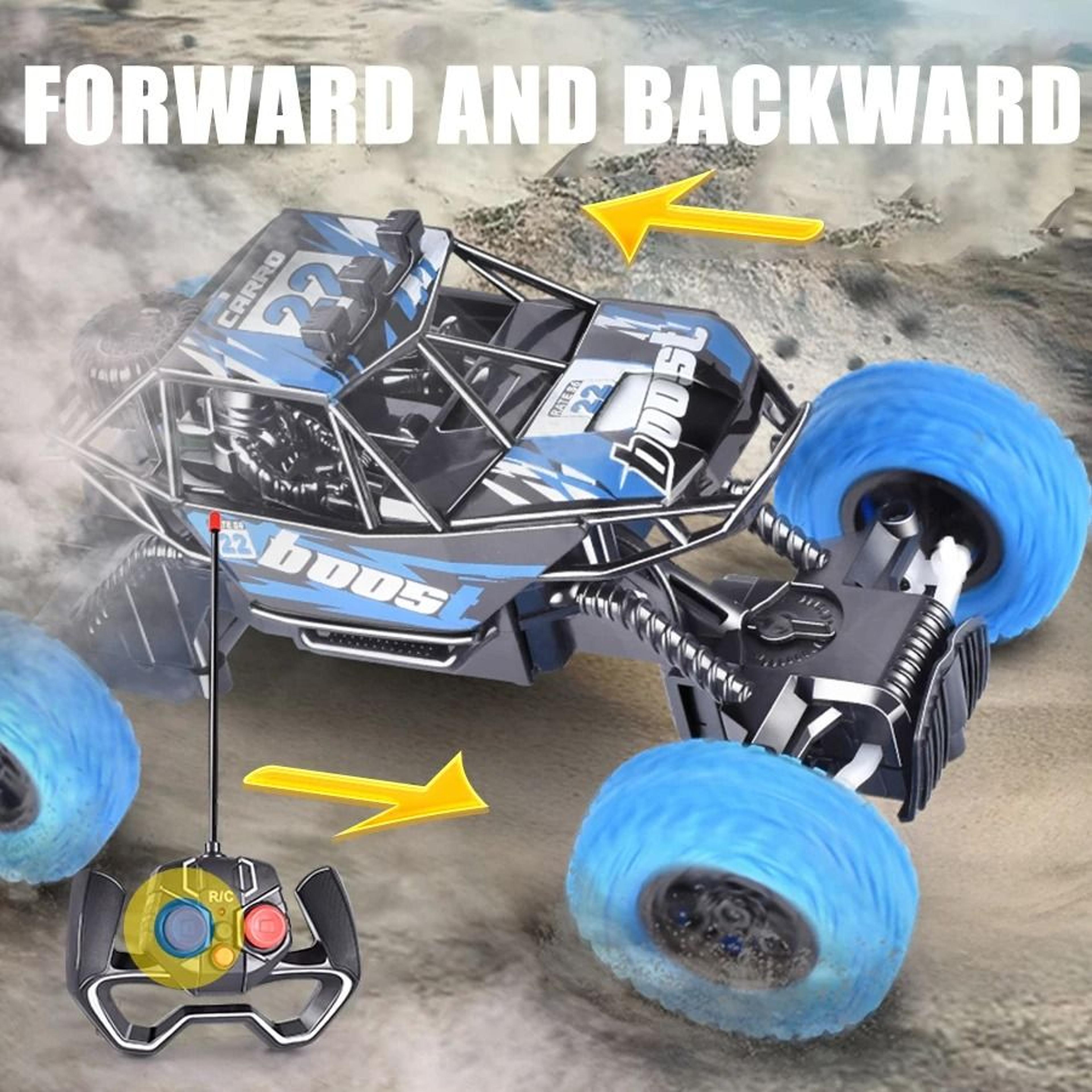 OffRoad Remote Control Car  Colorful Flashing Lights  HighGrip Rubber Wheels 4