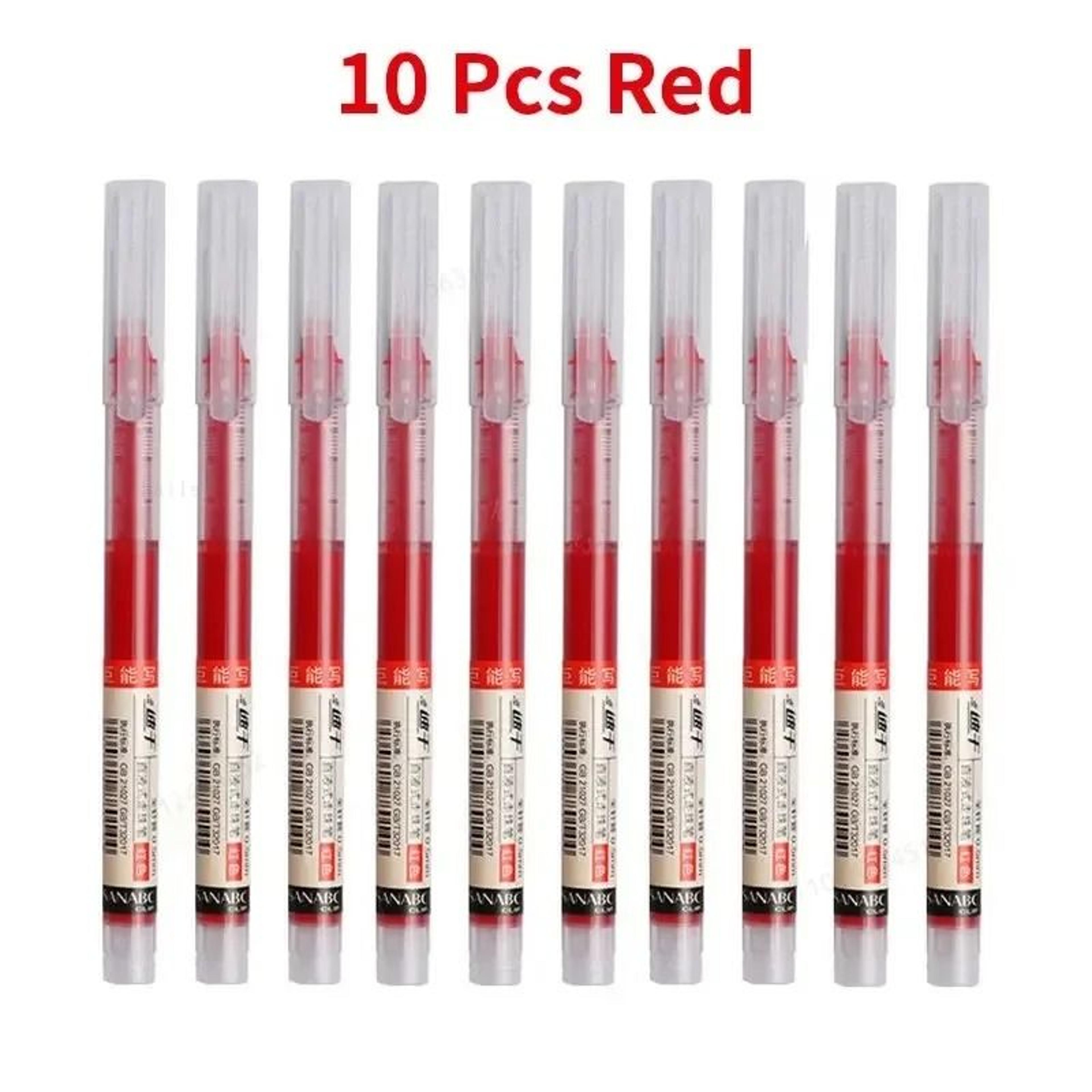Professional Needle Type Gel Pens  HighQuality Straight Liquid Stationery Set 6