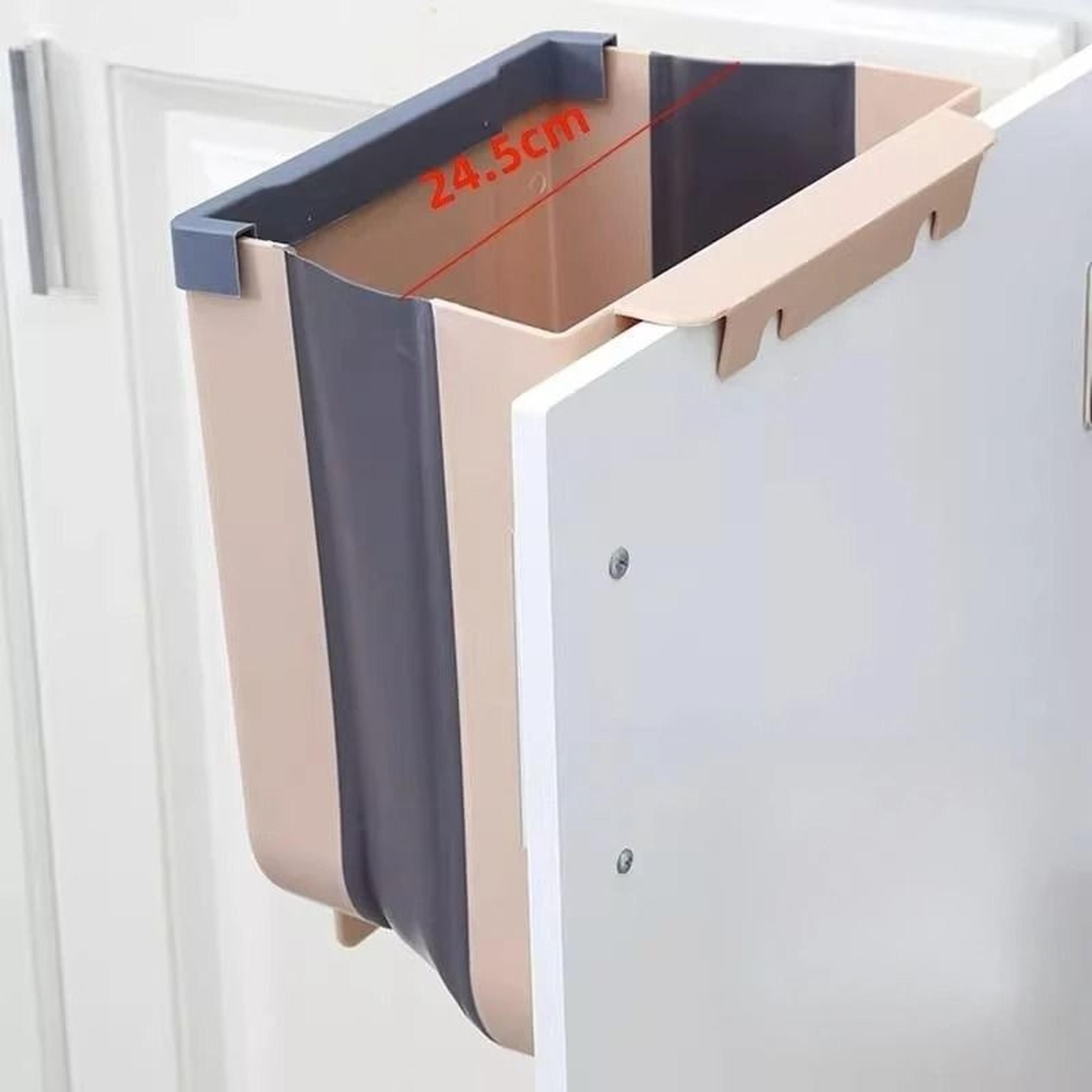 WallMounted Folding Trash Can  IndustrialGrade SpaceSaving Solution 2