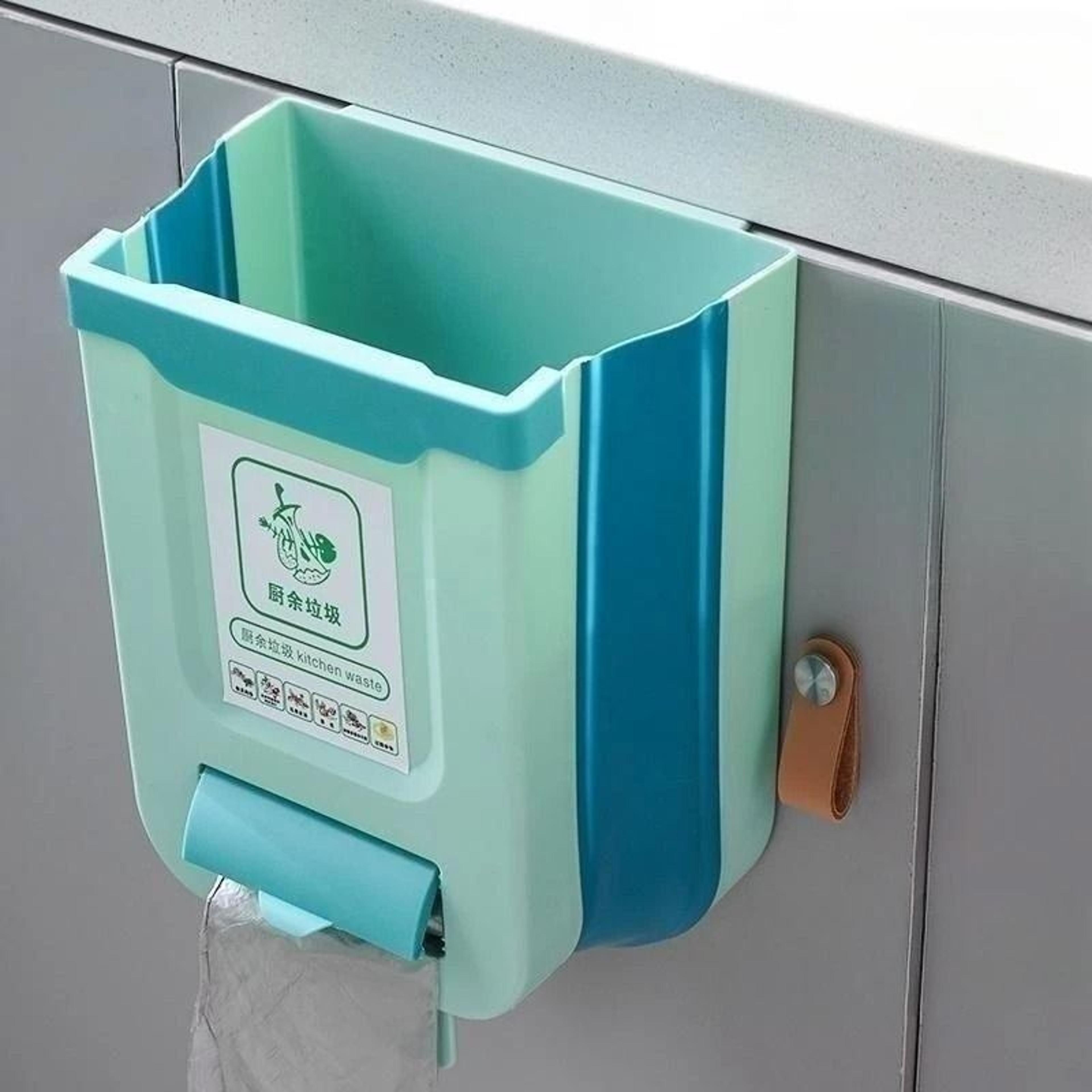 WallMounted Folding Trash Can  IndustrialGrade SpaceSaving Solution 7