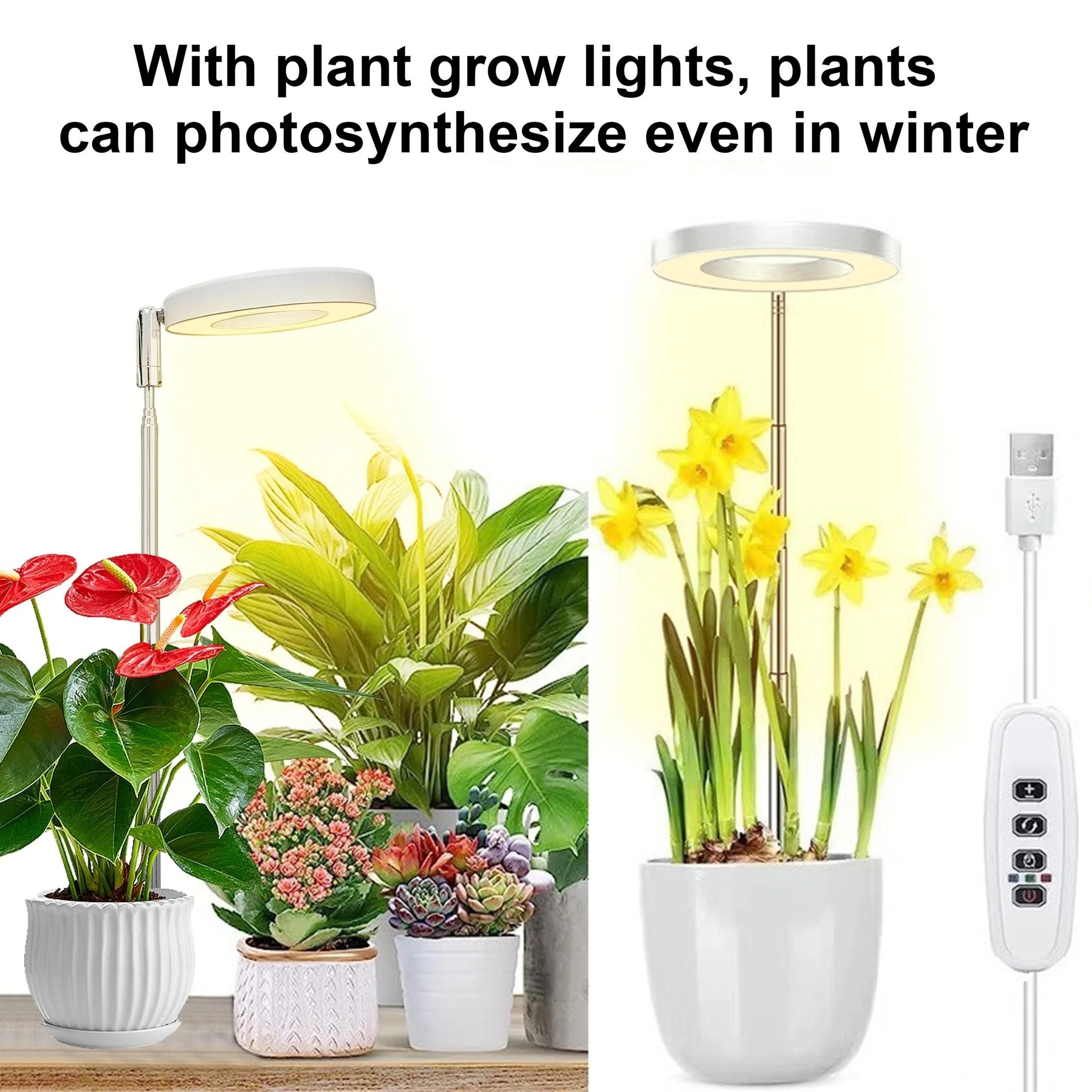 Full Spectrum LED Ring Grow Light  Industrial Grade Indoor Plant Support 1