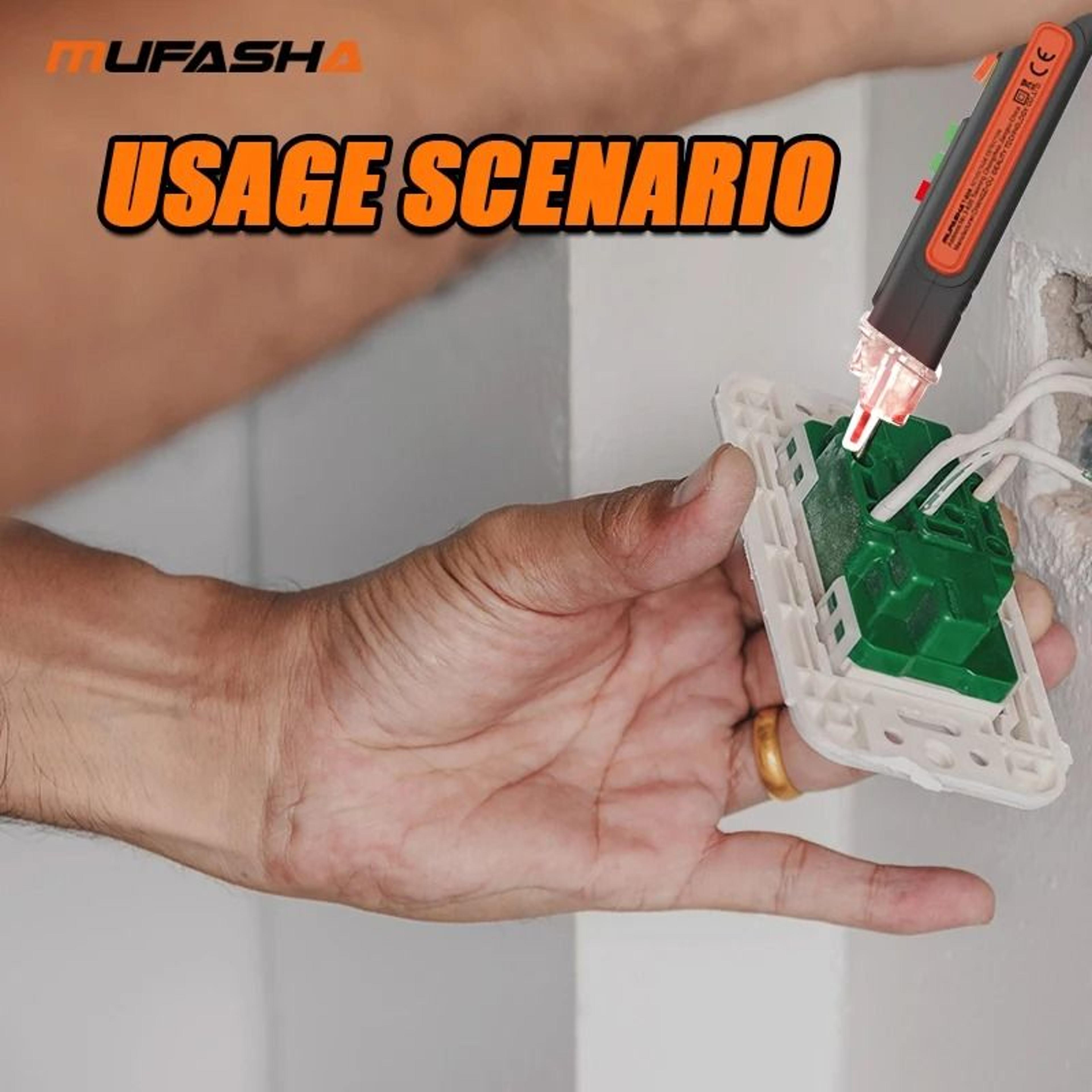 MUFASHA NonContact Voltage Detector  Industrial Grade Electrical Tester 3