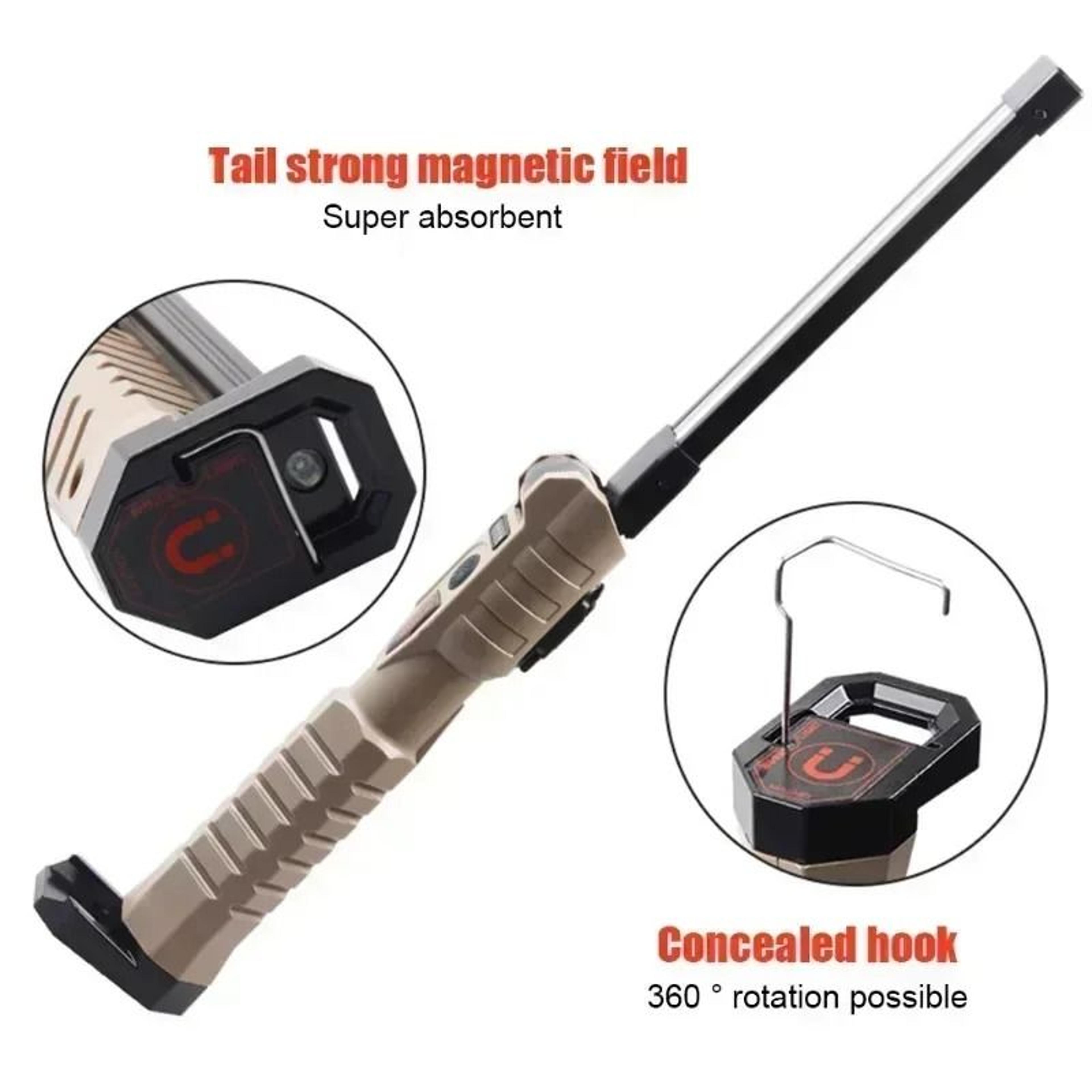 Folding COB XPE LED Work Light With Builtin Battery And Red SOS Strobe 2