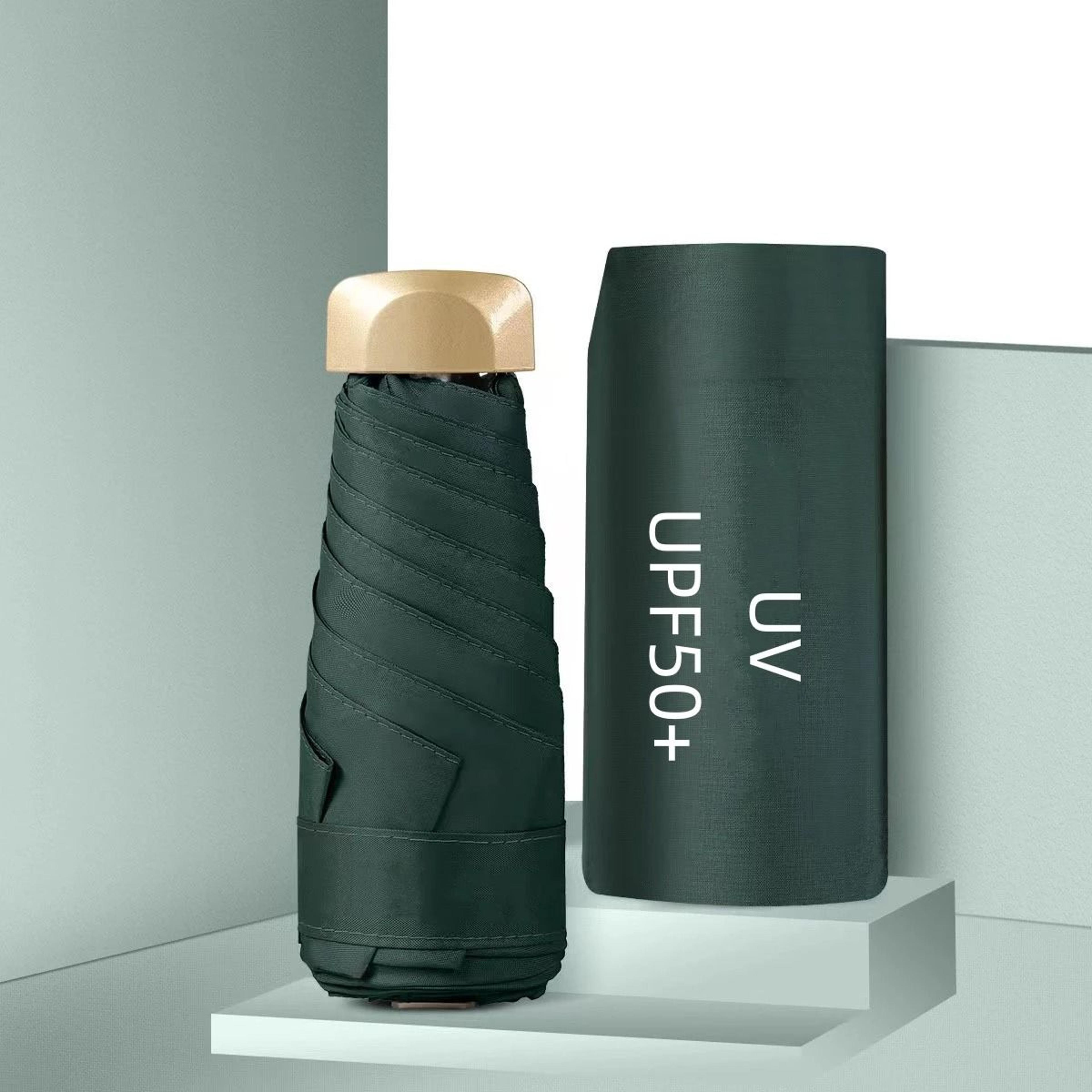 Mini Pocket Sun And Rain Capsule Umbrella With Vinyl UV Protection 9