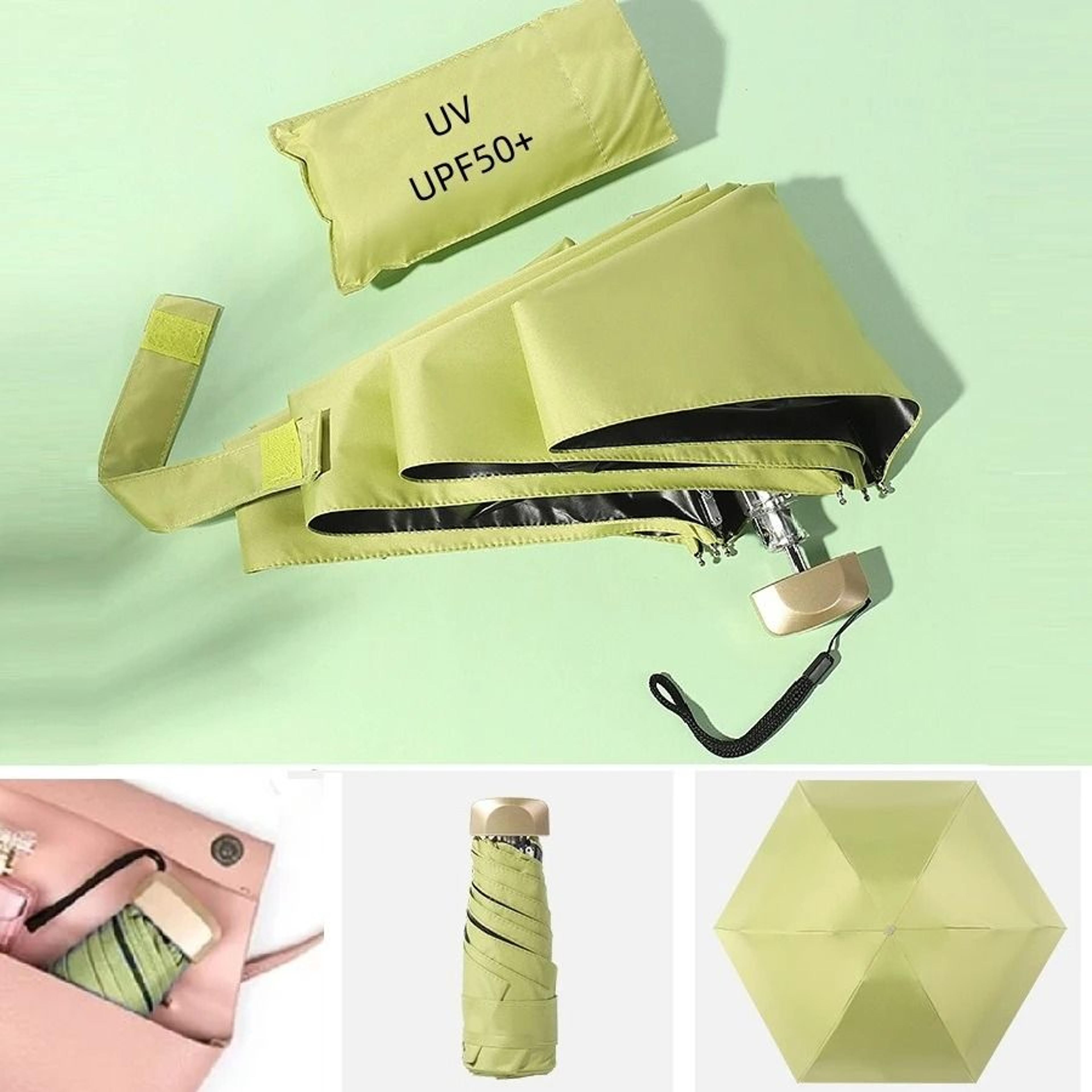 Mini Pocket Sun And Rain Capsule Umbrella With Vinyl UV Protection 1