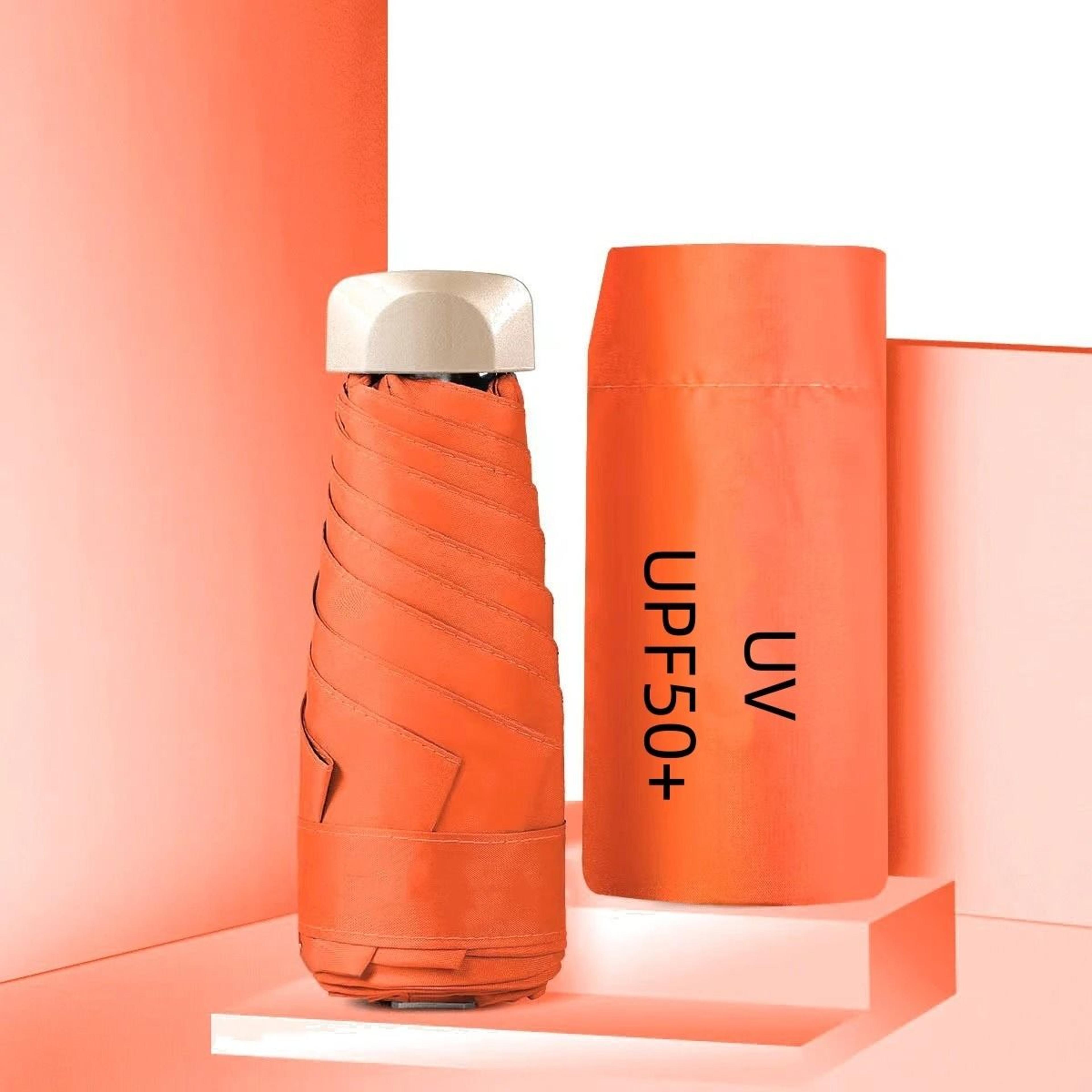 Mini Pocket Sun And Rain Capsule Umbrella With Vinyl UV Protection 16