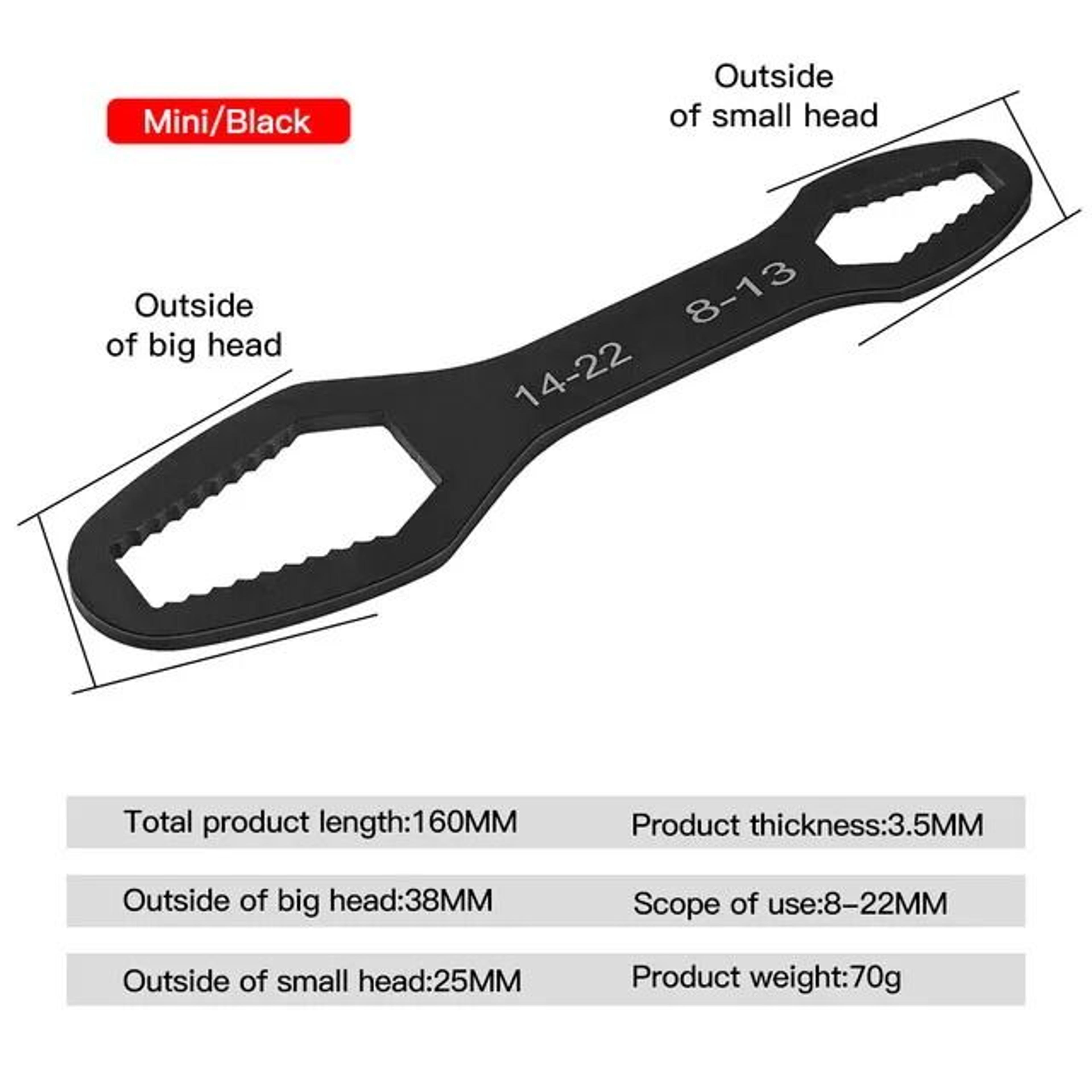 Universal Adjustable DoubleHead Torx Spanner Multifunction Wrench Board 2