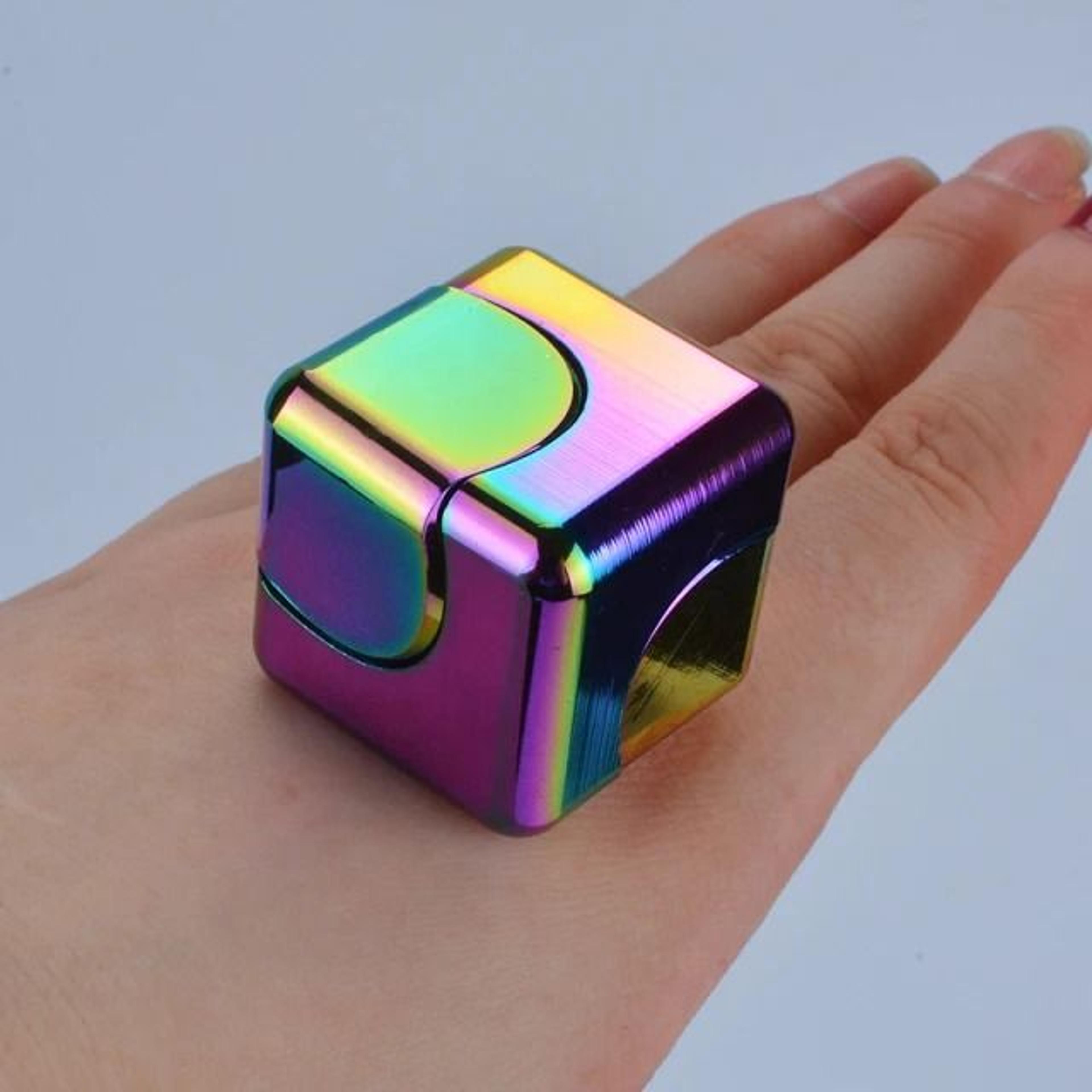 Square Decompression Spinning Top Dice Cube AntiAnxiety Fingertip Toy 6