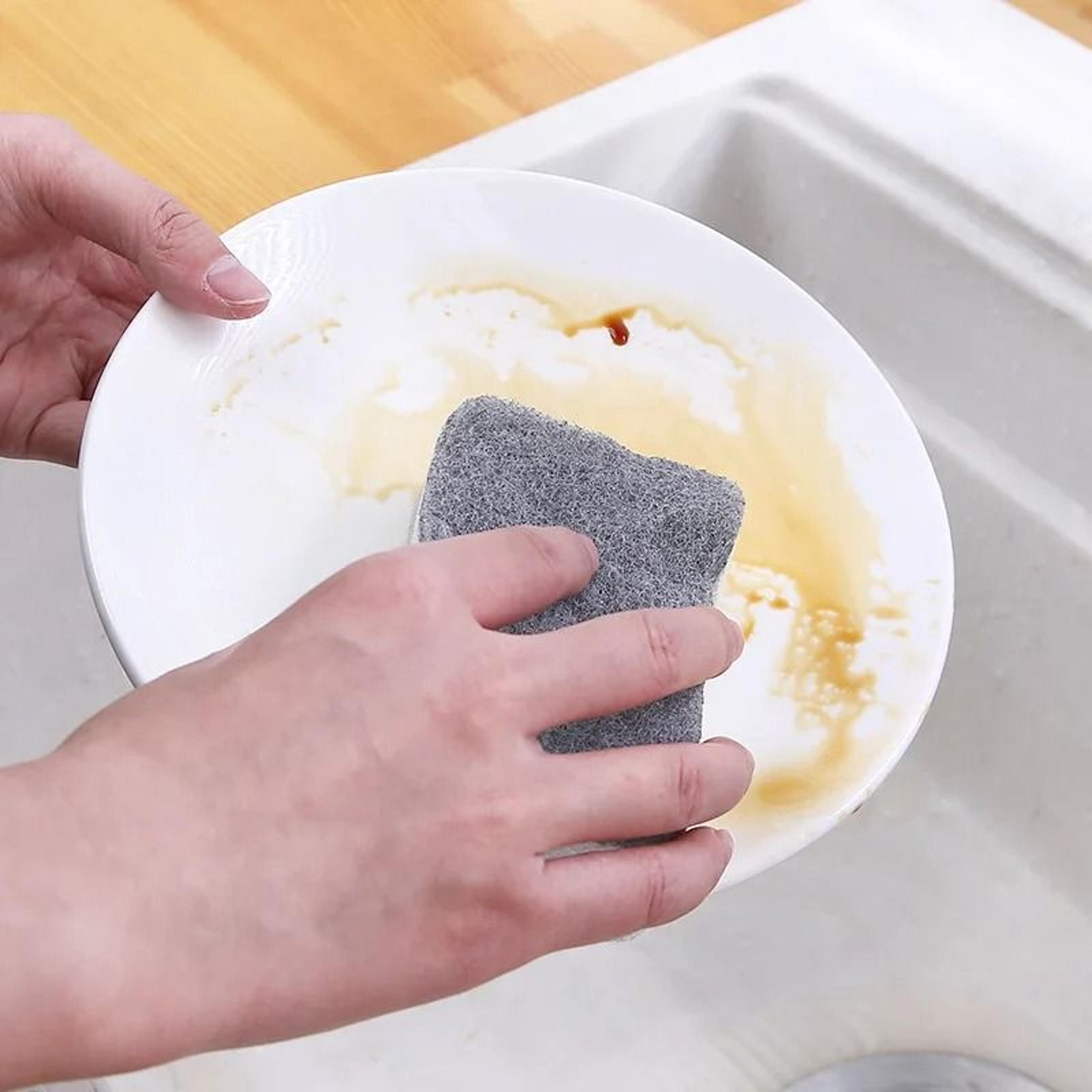 Double Sided Household Scouring Pad And Kitchen Dishwashing Sponge Set 1