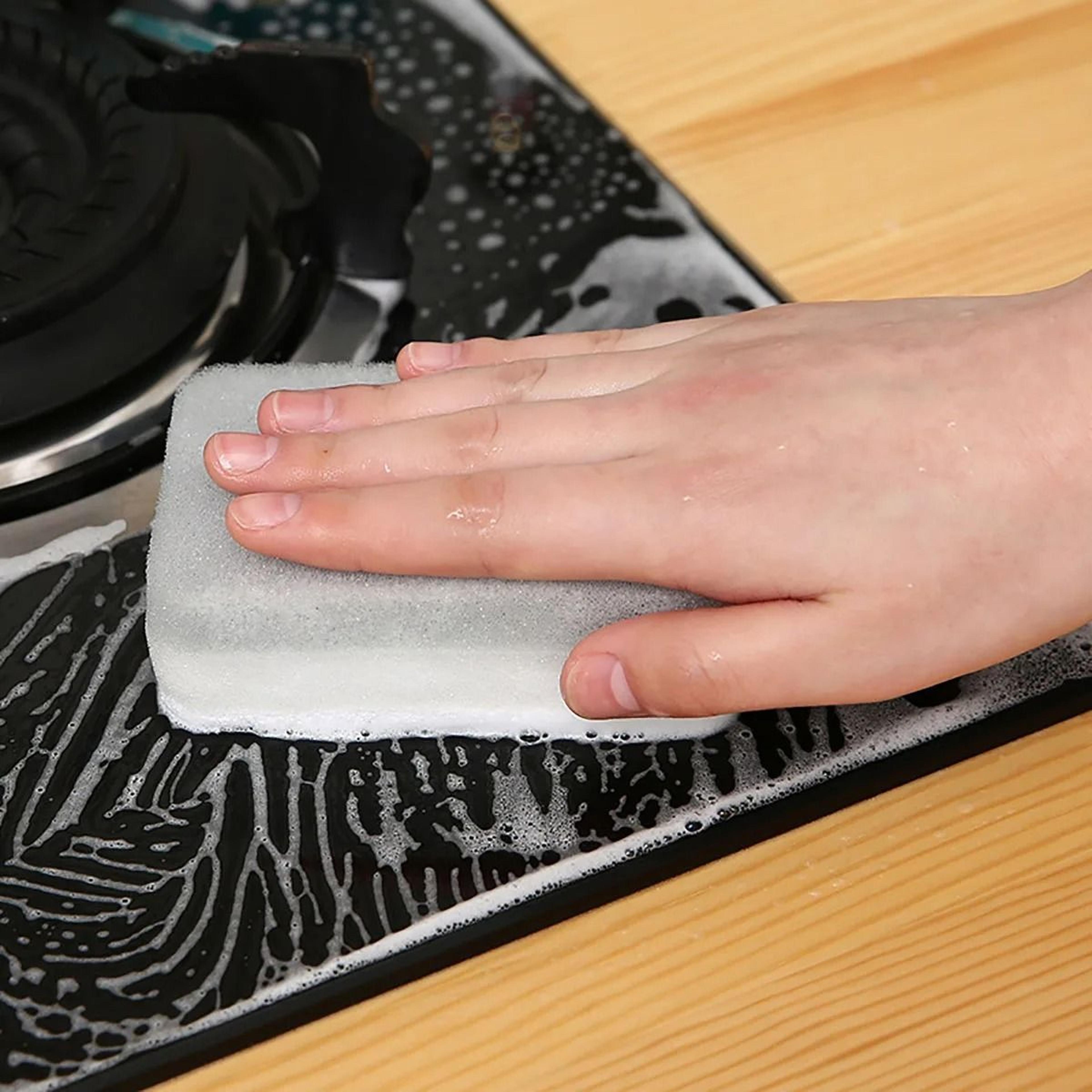 Double Sided Household Scouring Pad And Kitchen Dishwashing Sponge Set 4
