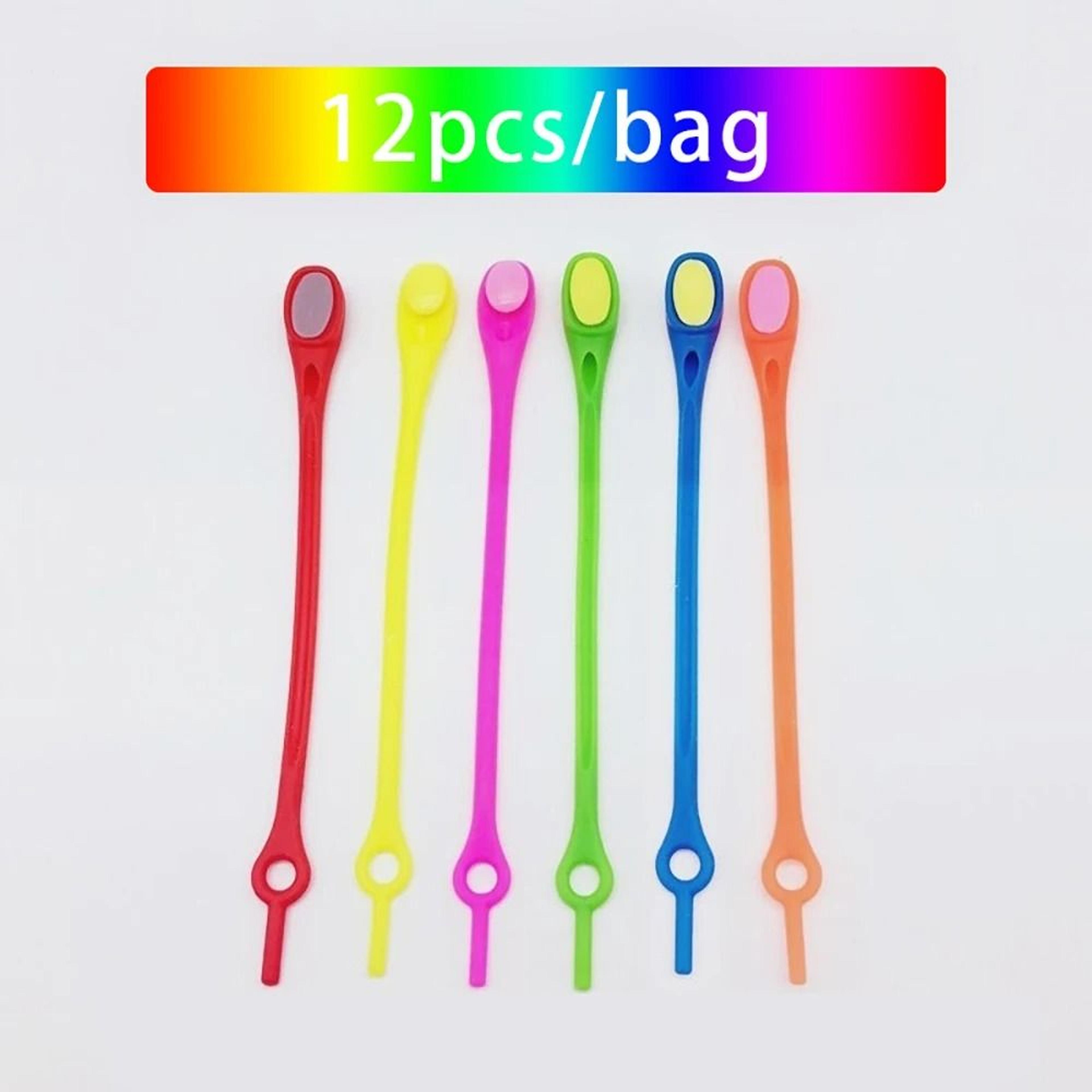 Elastic NoTie Silicone Shoelaces 12Piece MultiPack 17