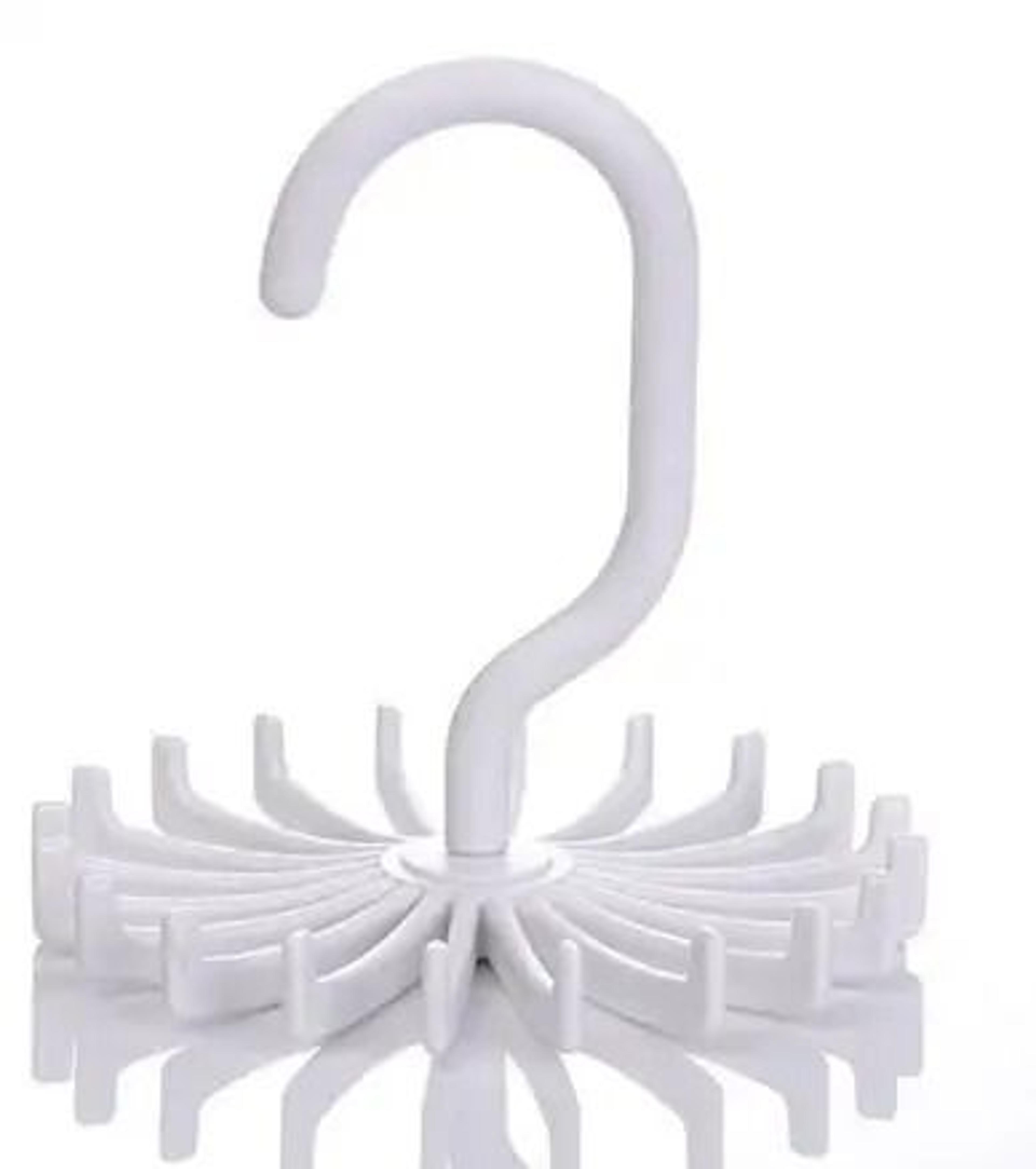 360 Degree Rotatable 20 Claw Tie And Scarf Organizer 6