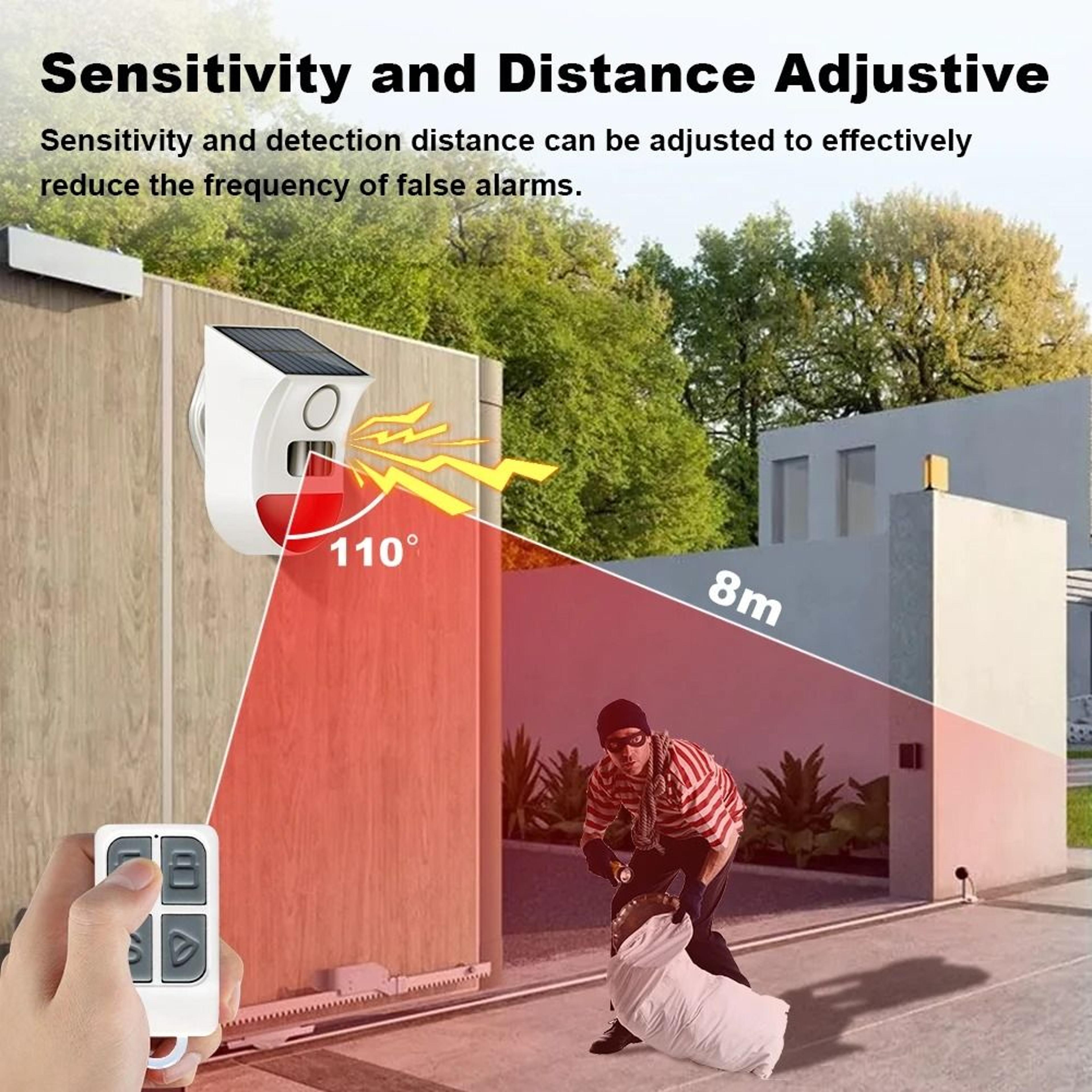 Tuya Smart WiFi Solar Outdoor PIR Motion Sensor  Strobe Siren 2
