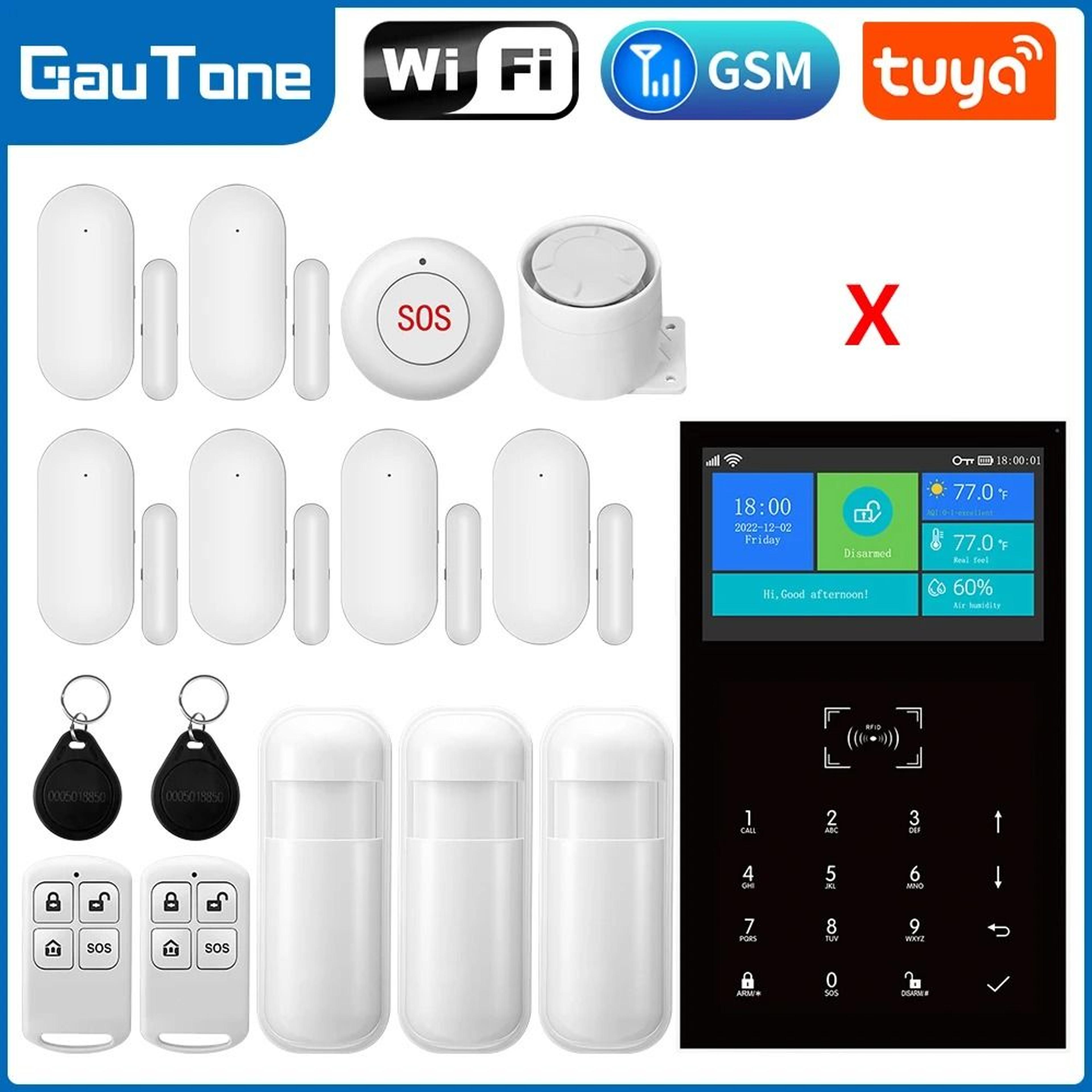 PGST PG109 4G WiFi GSM Home Security Alarm System 11