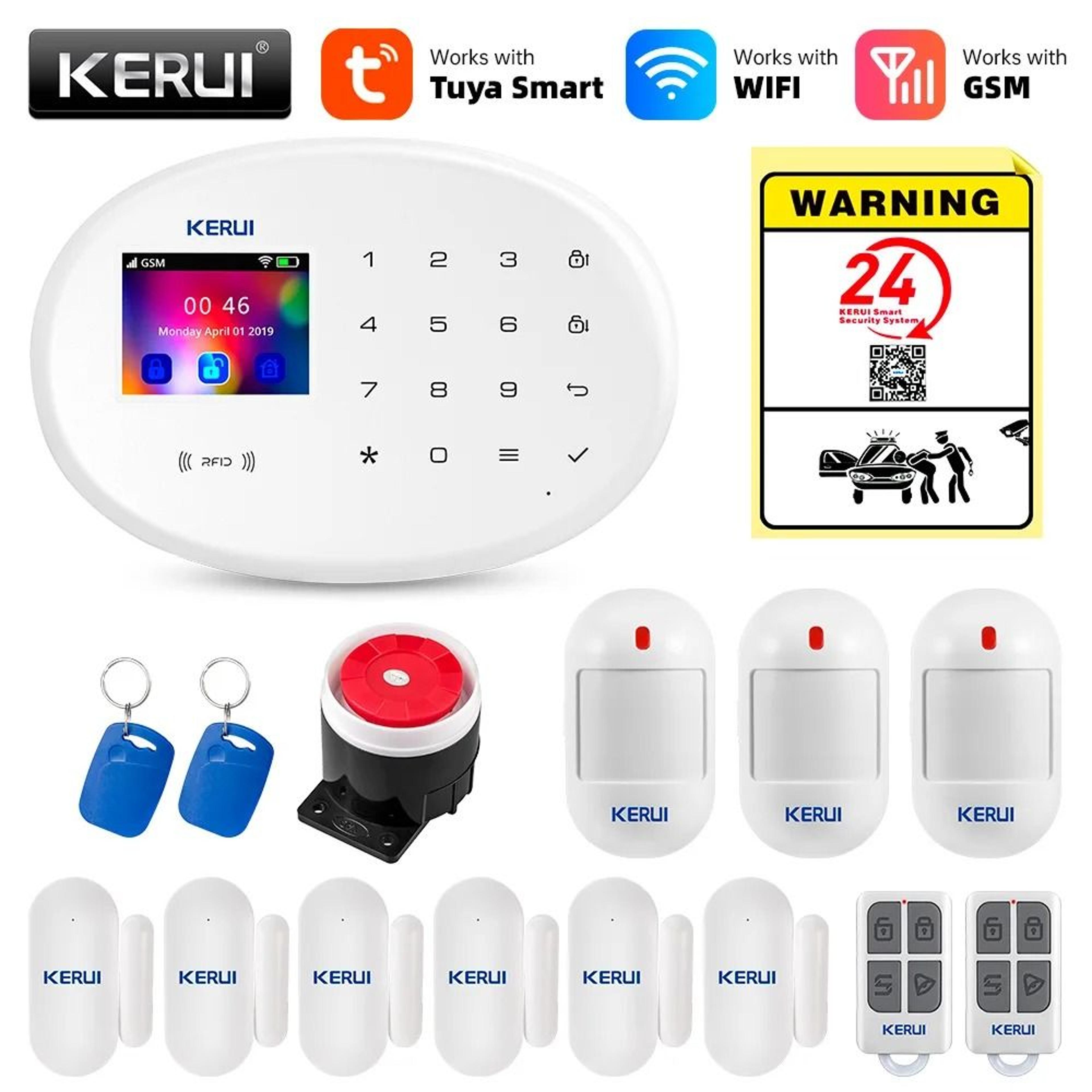 KERUI 433MHz WiFi  GSM Smart Home Security System 9