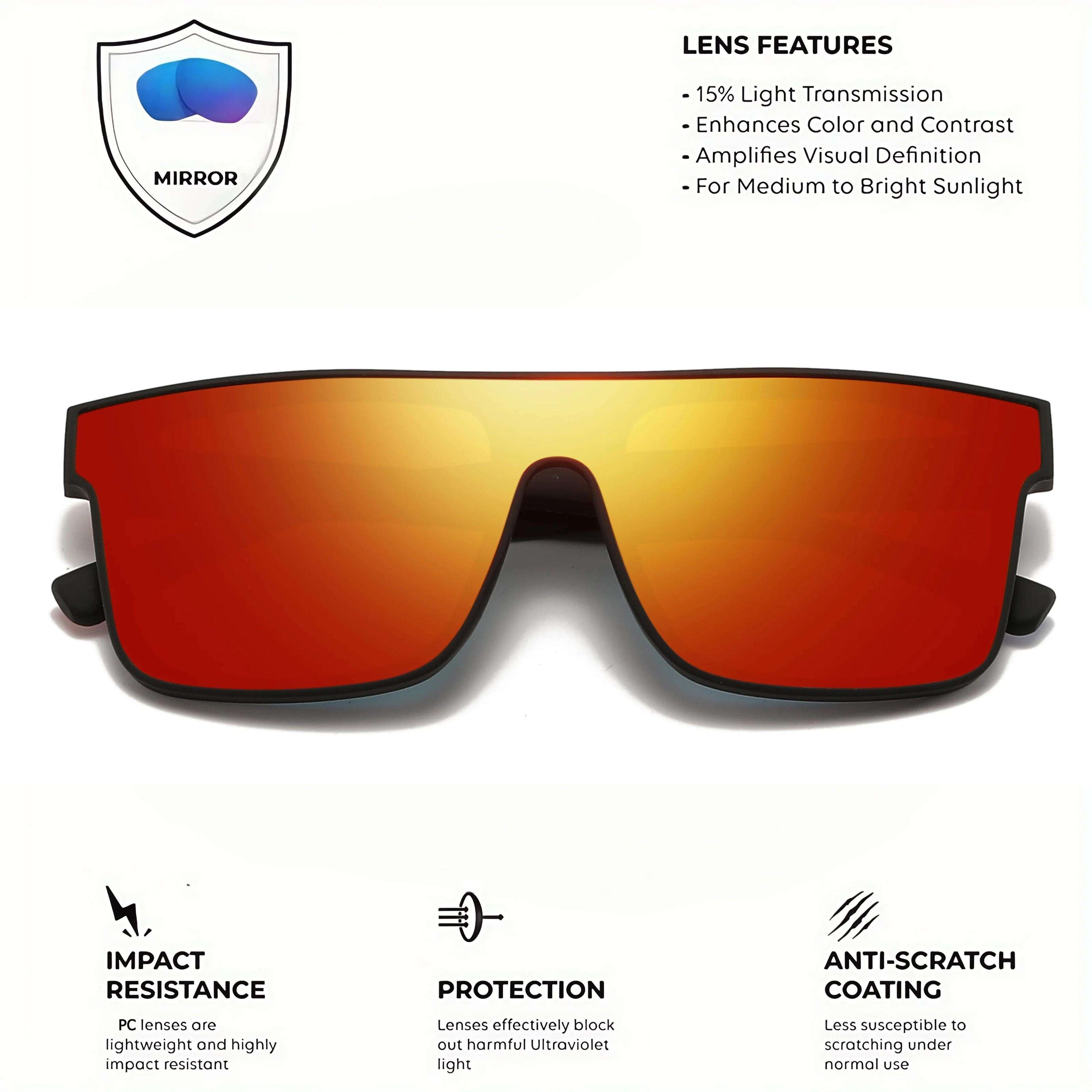 Colorful Square Sports Sunglasses 2