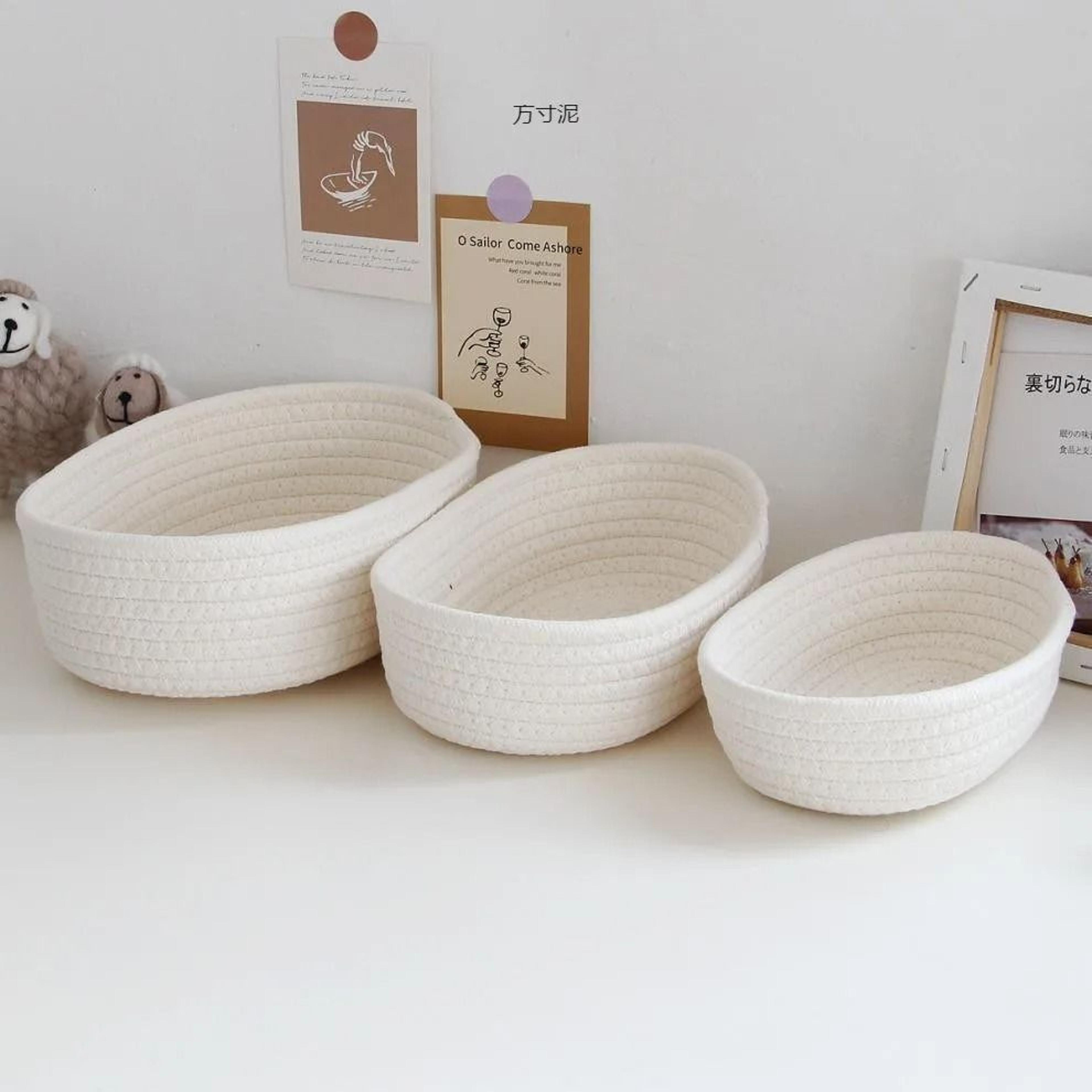Nordic Cotton Rope Woven Storage Baskets 0