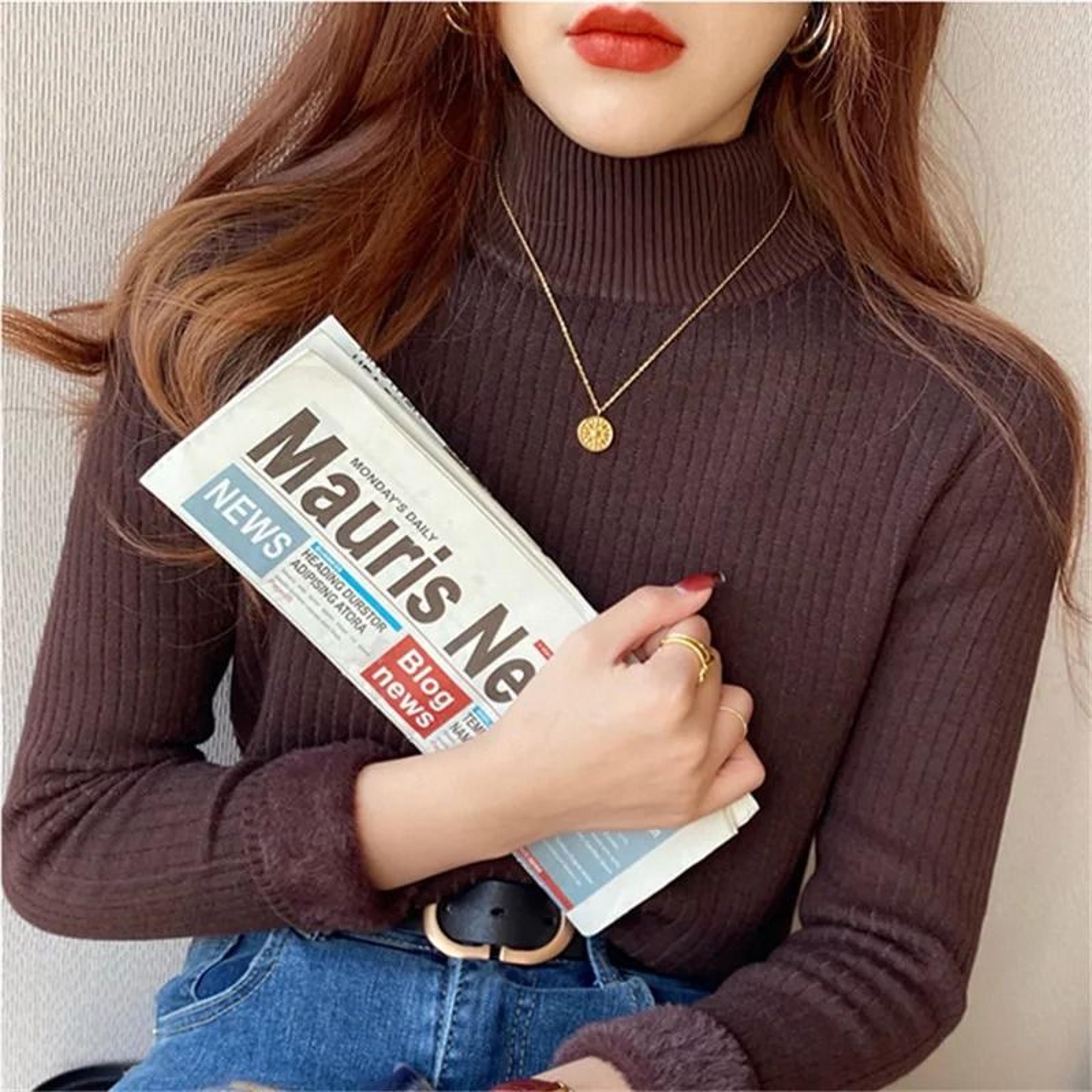 Womens Winter Thermal Turtleneck Sweater 6