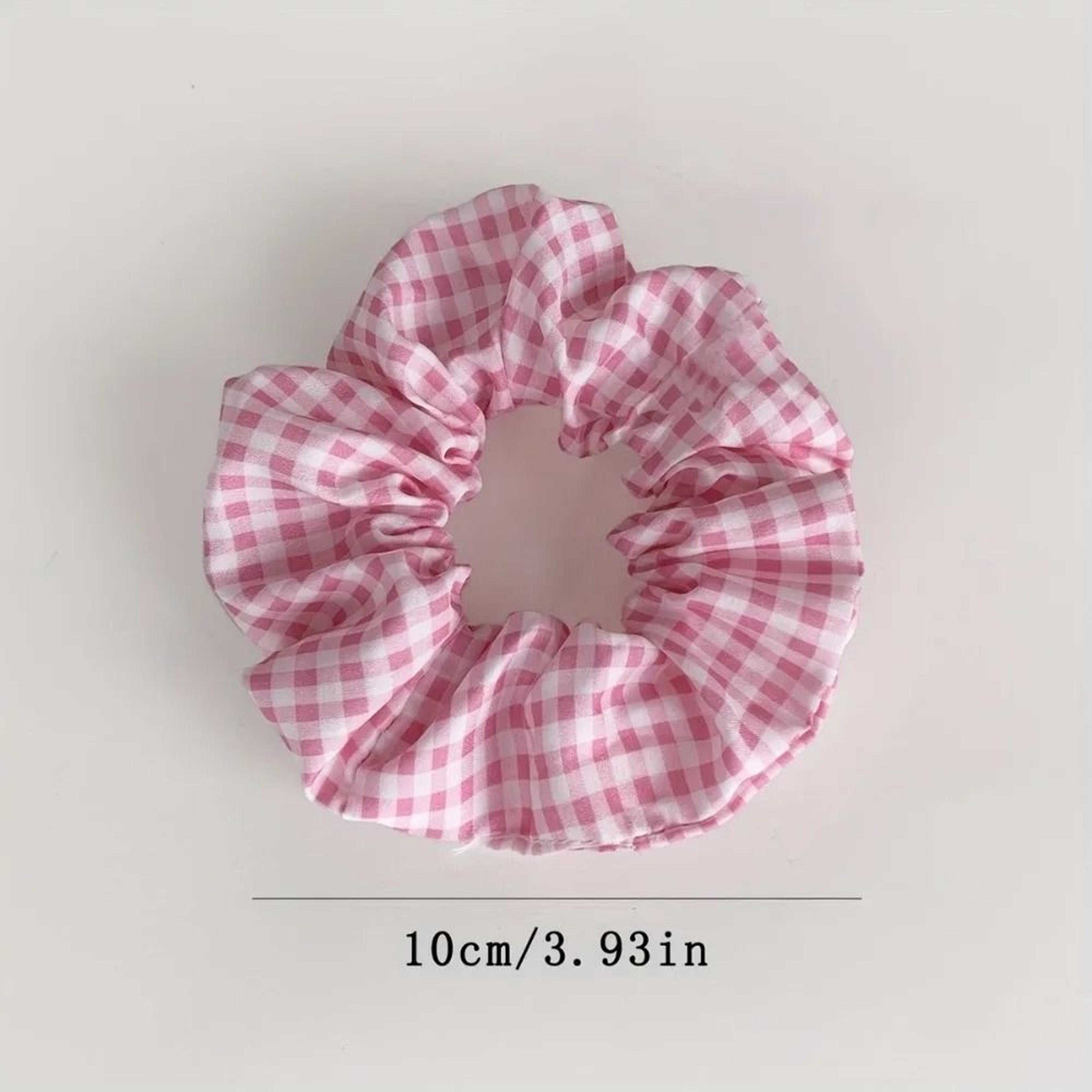 10pcs Polka Dot  Floral Fabric Scrunchie Set 4