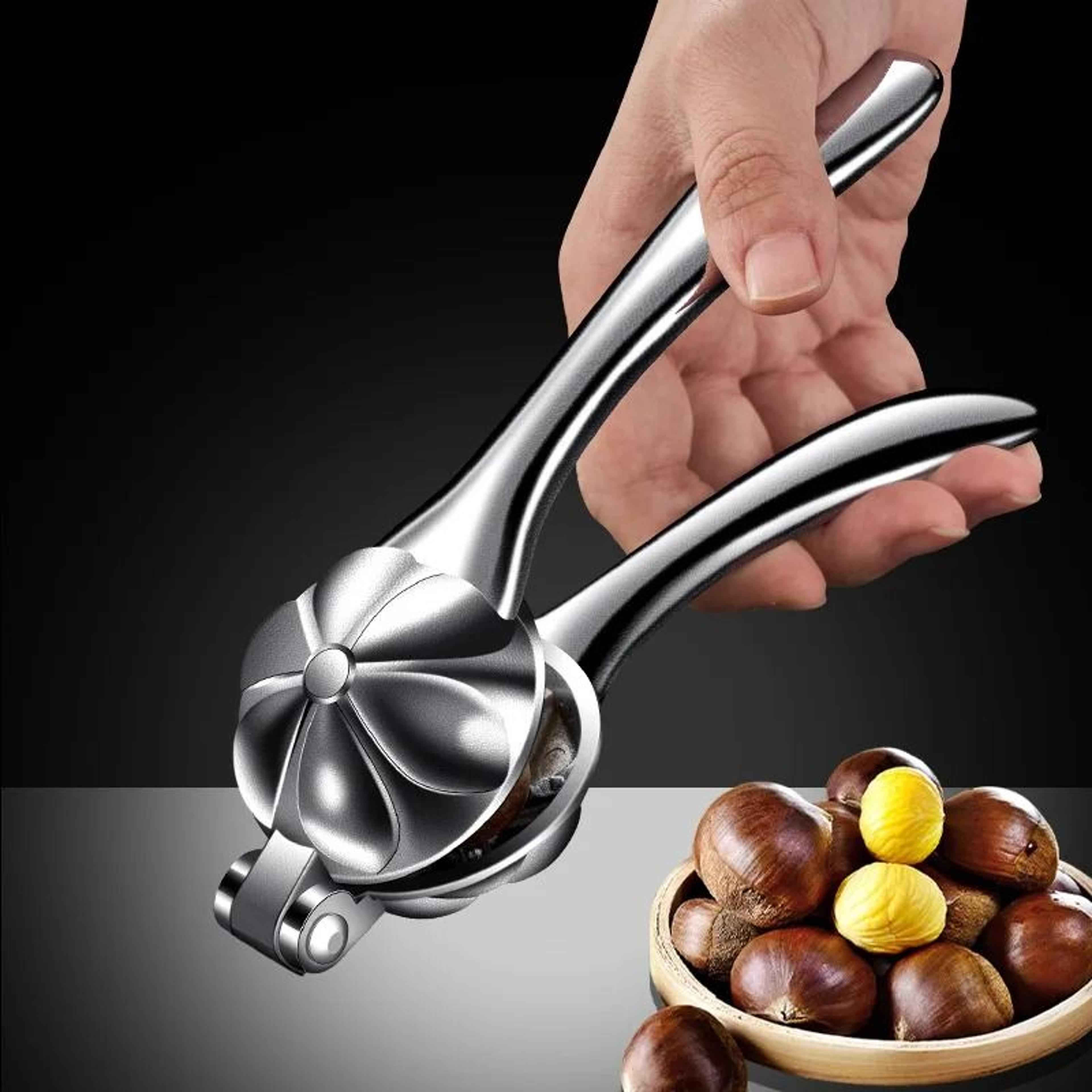 Stainless Steel HeavyDuty Chestnut  Nut Cracker 0