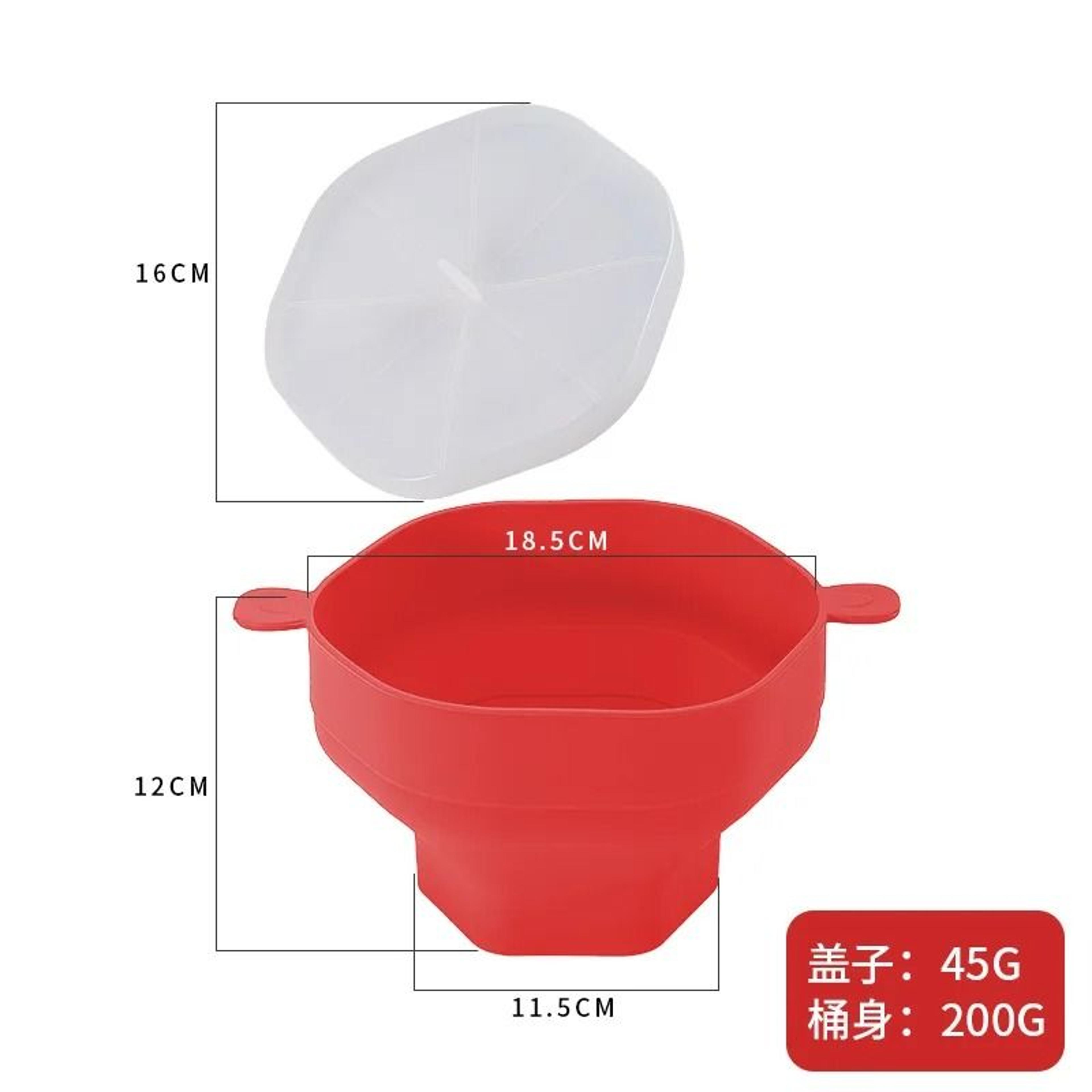 Silicone Microwave Foldable Popcorn Maker Bucket 7