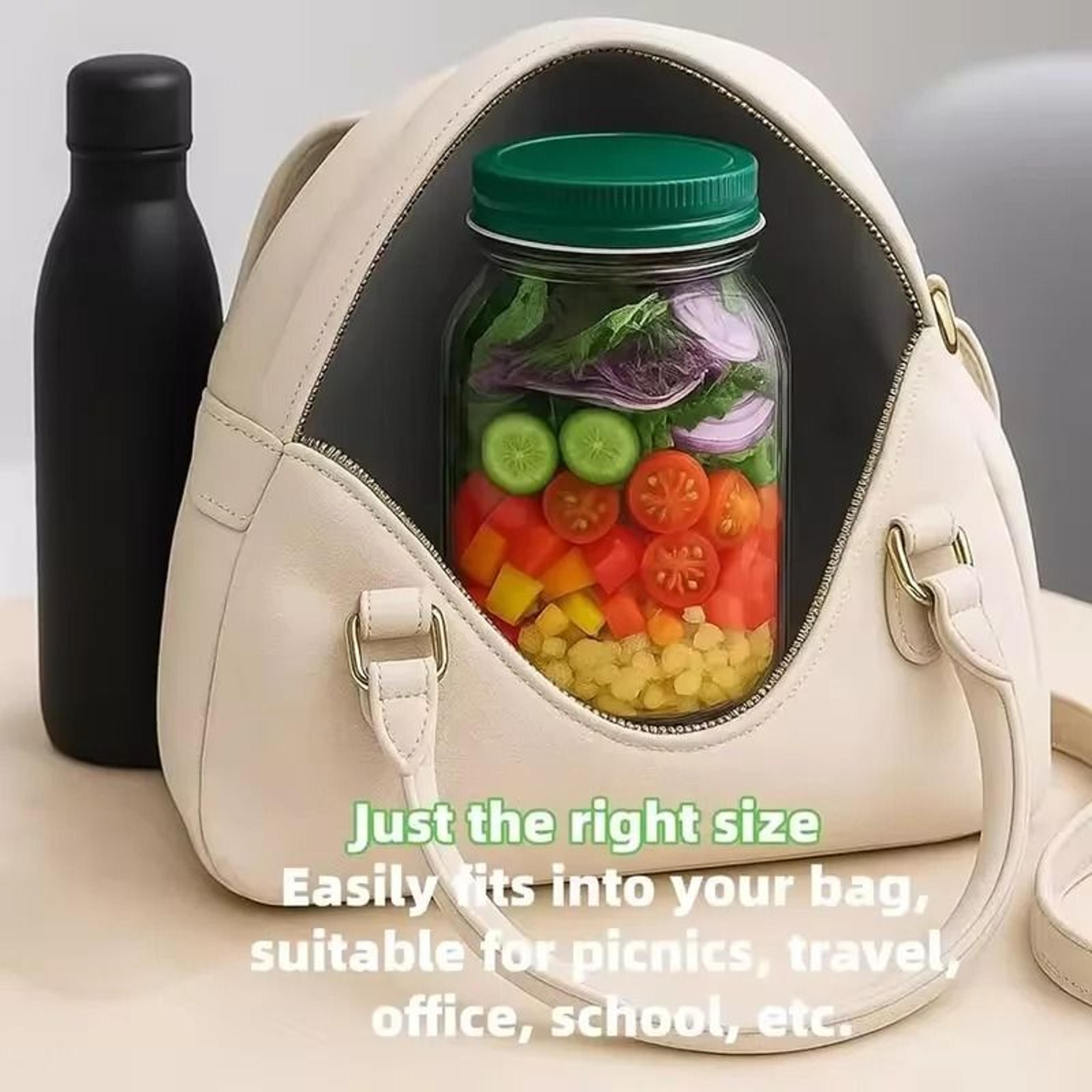 Portable Leakproof SideOpening Salad  Fruit Container 2