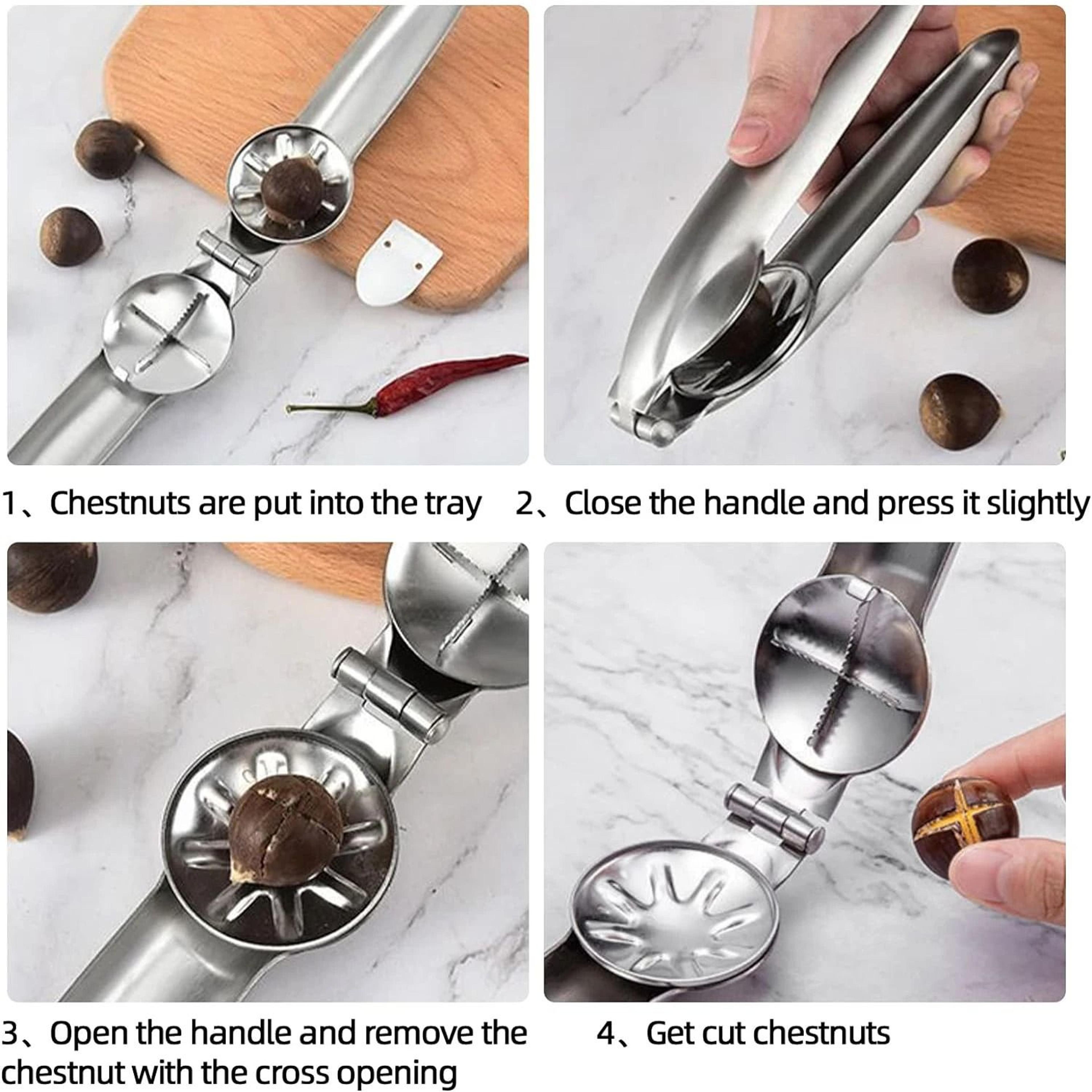 Stainless Steel Professional Chestnut  Walnut Cracker Tool 4