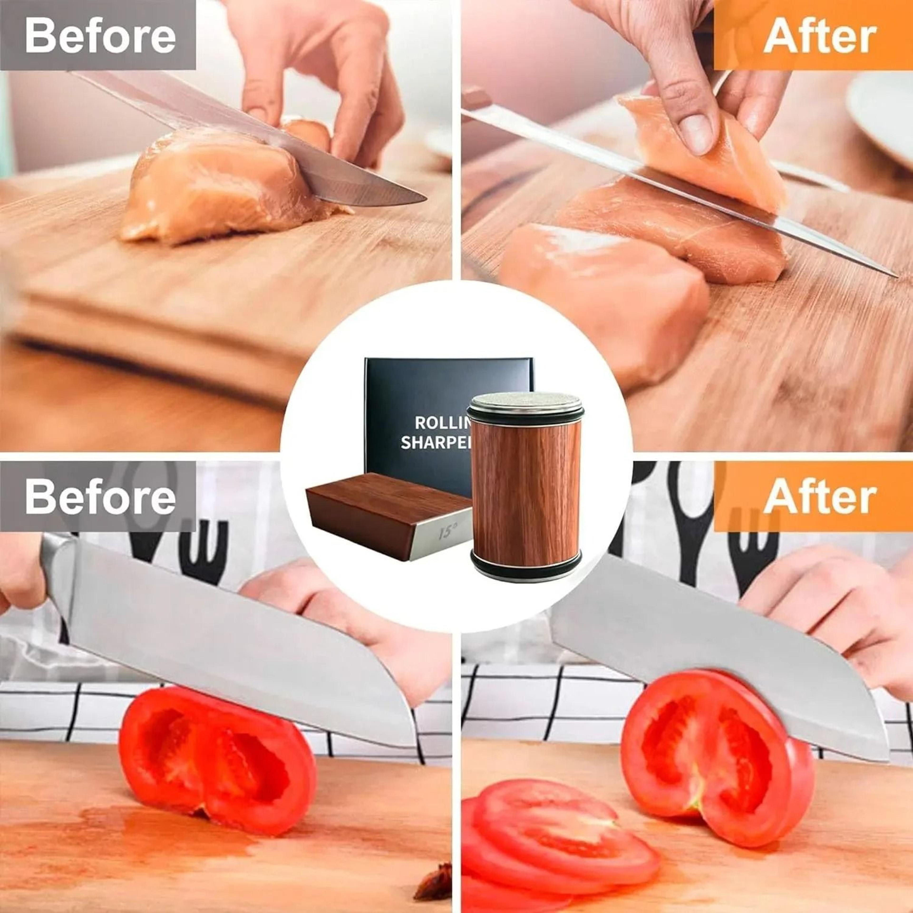 Rolling Knife Sharpener Kit Magnetic 15 And 20 Degree Straight Edge Diamond Sharpener 4