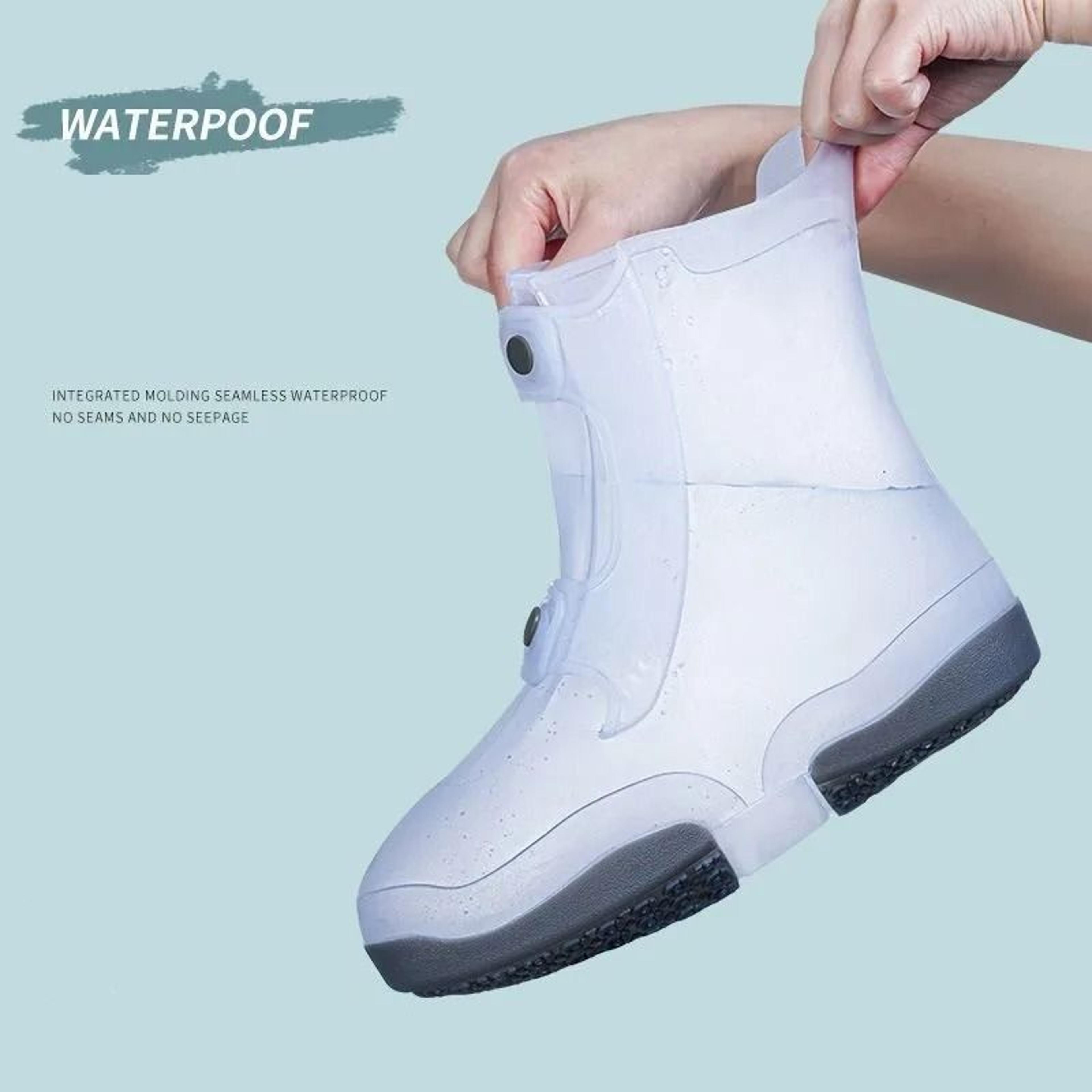Two Tone Waterproof Reusable AntiSkid Shoe Covers 3