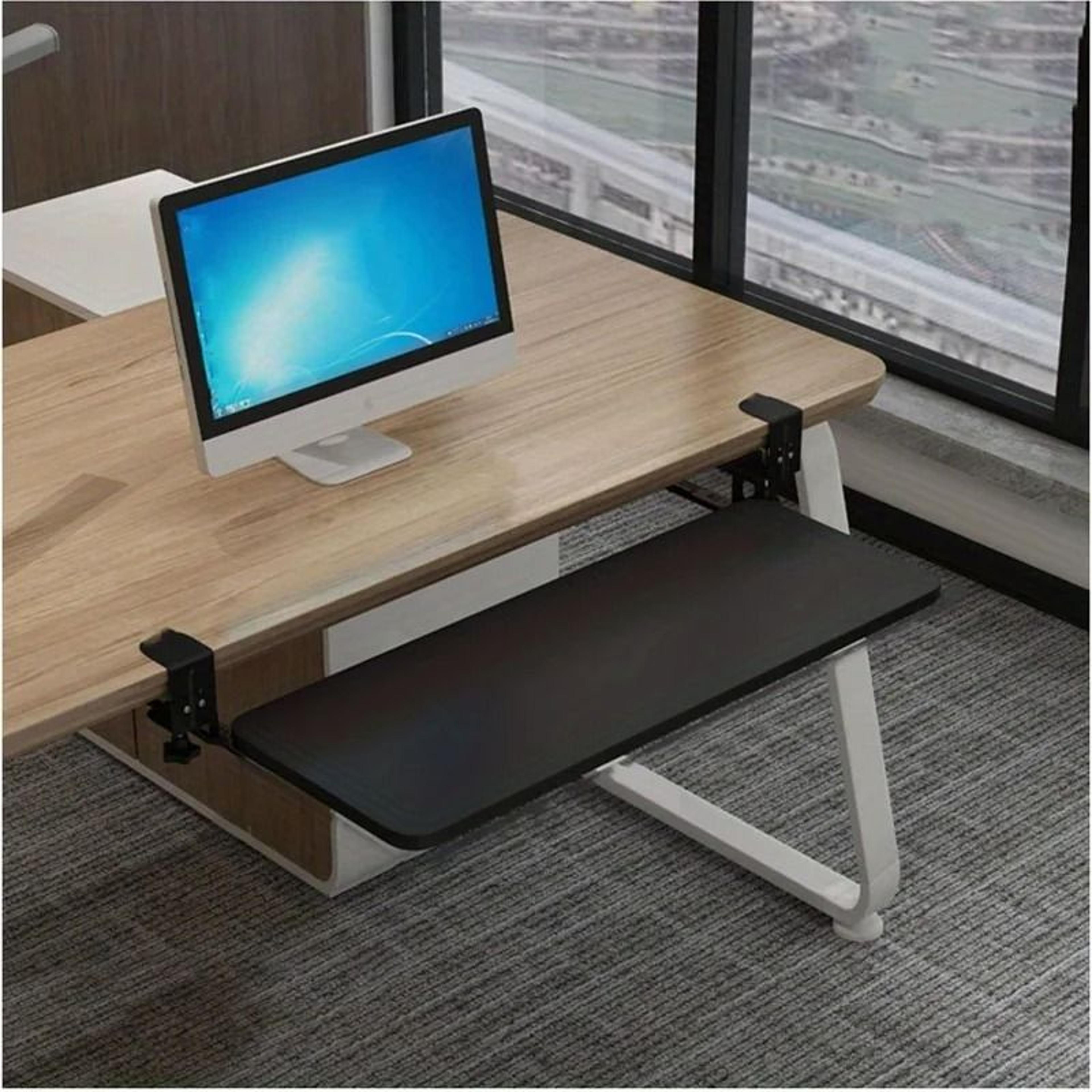 Ergonomic ClampOn UnderDesk Sliding Keyboard Tray 6