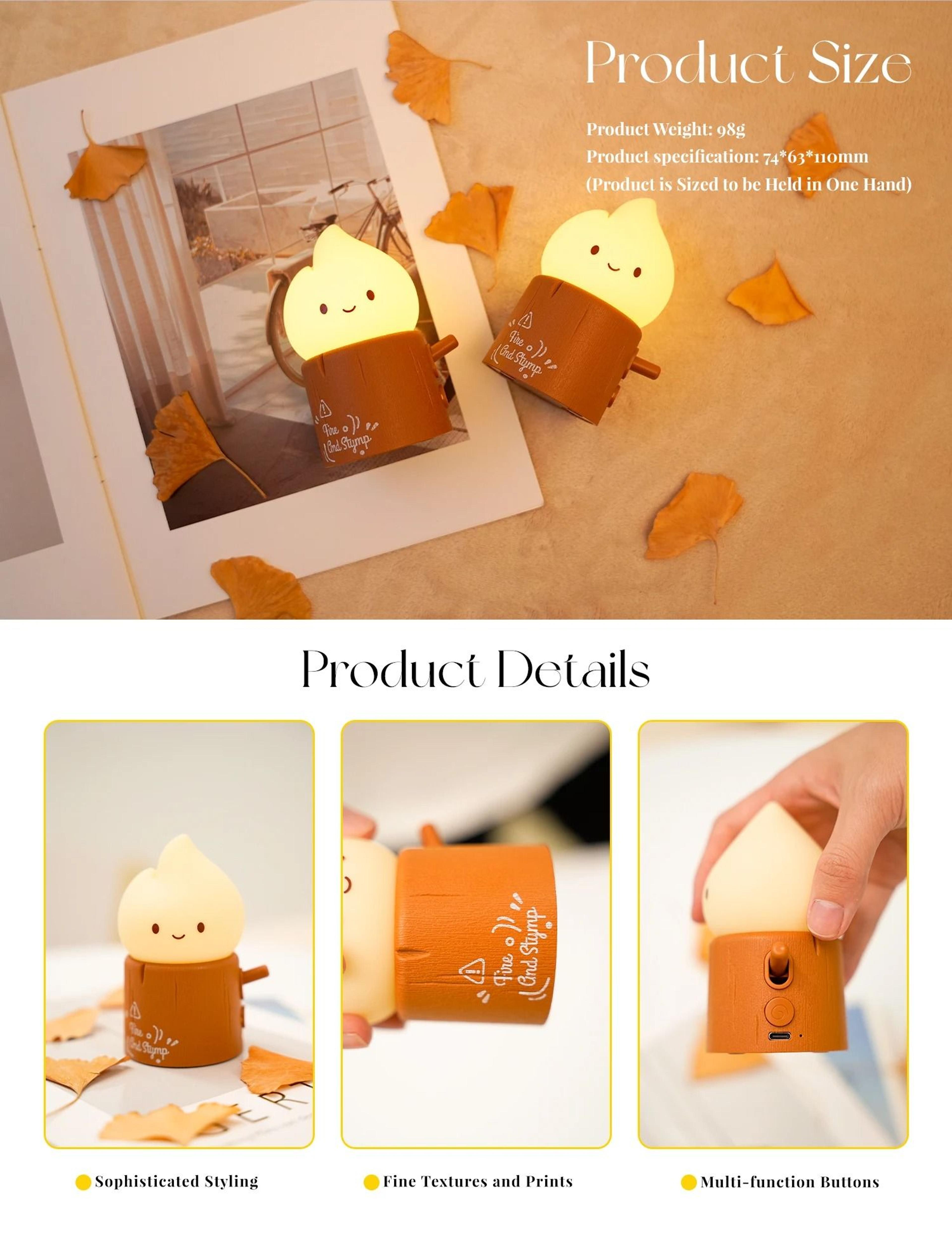 Dimmable Flameless Candle Sleeping Night Light 5