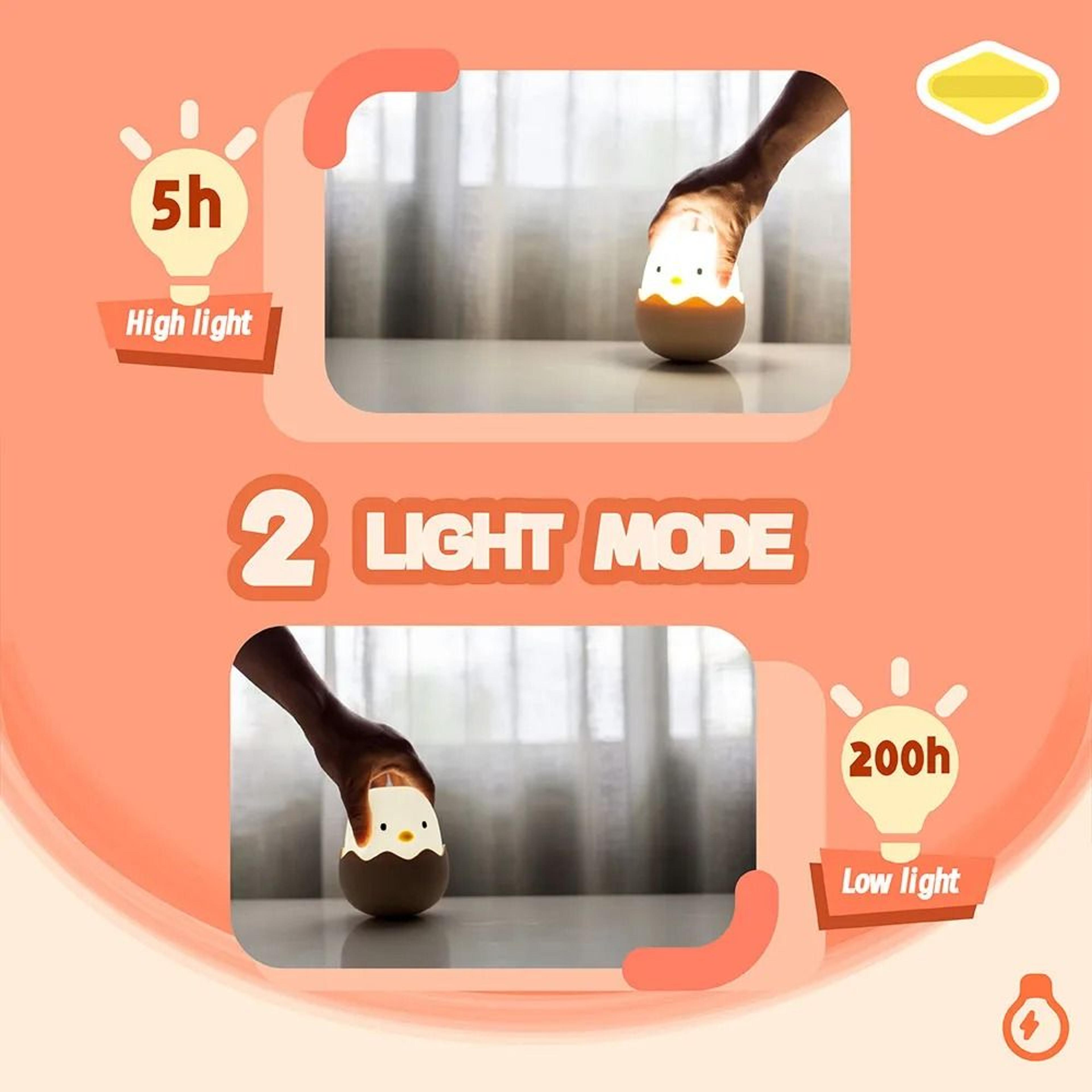 Rechargeable Duck Silicone Night Light 3