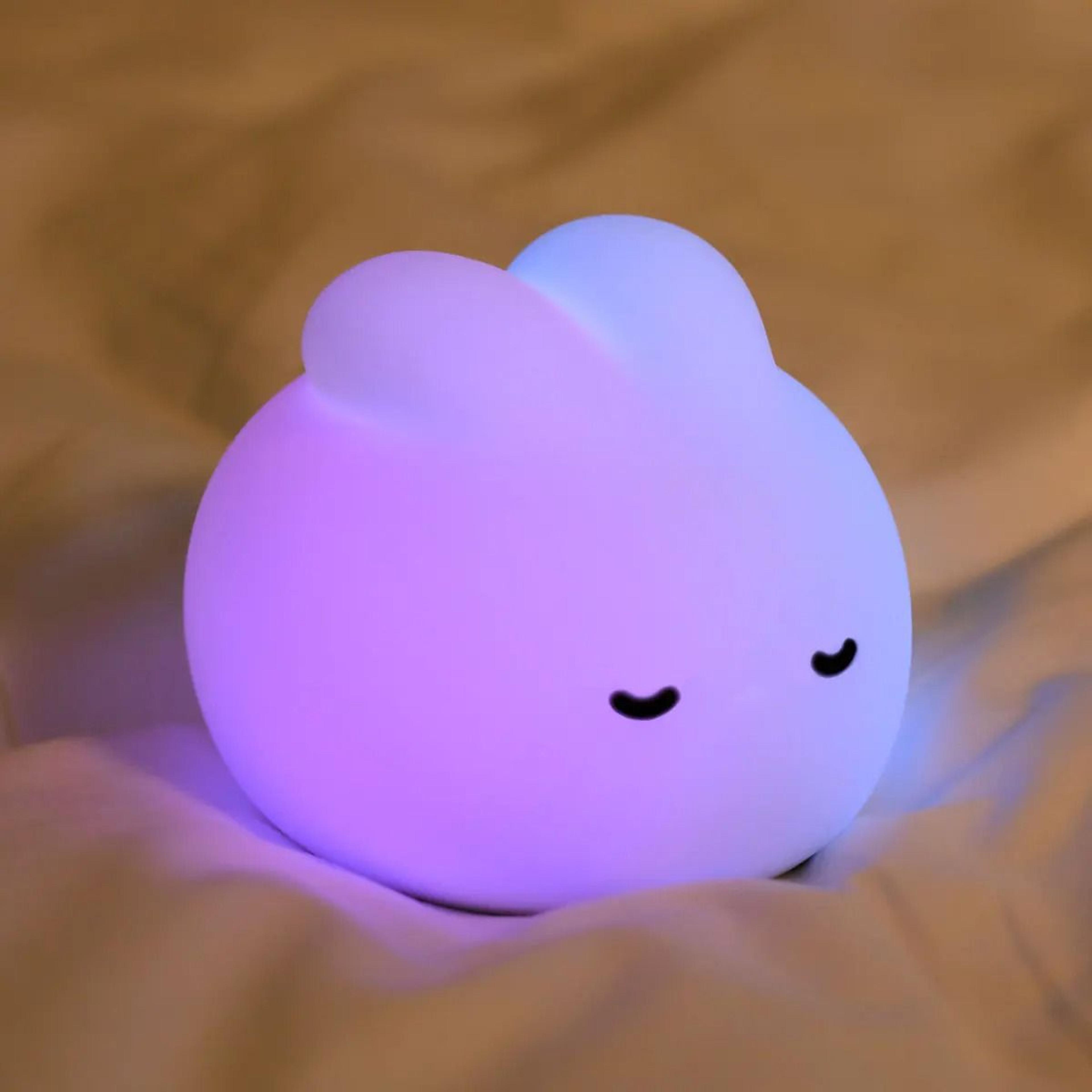Cute Rabbit Silicone Night Light For Kids 4