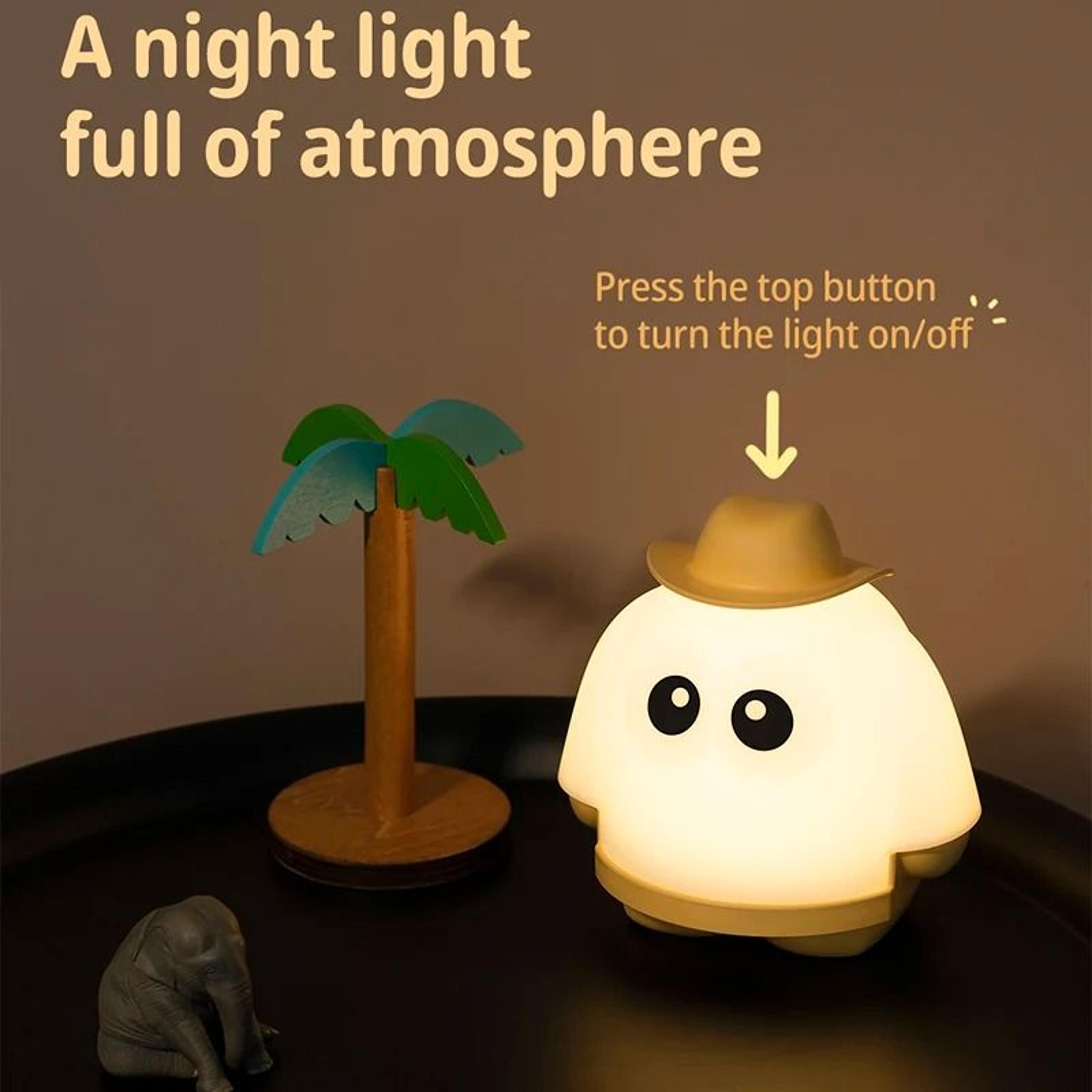 Rechargeable Cute Kerosene Desk Lamp 2