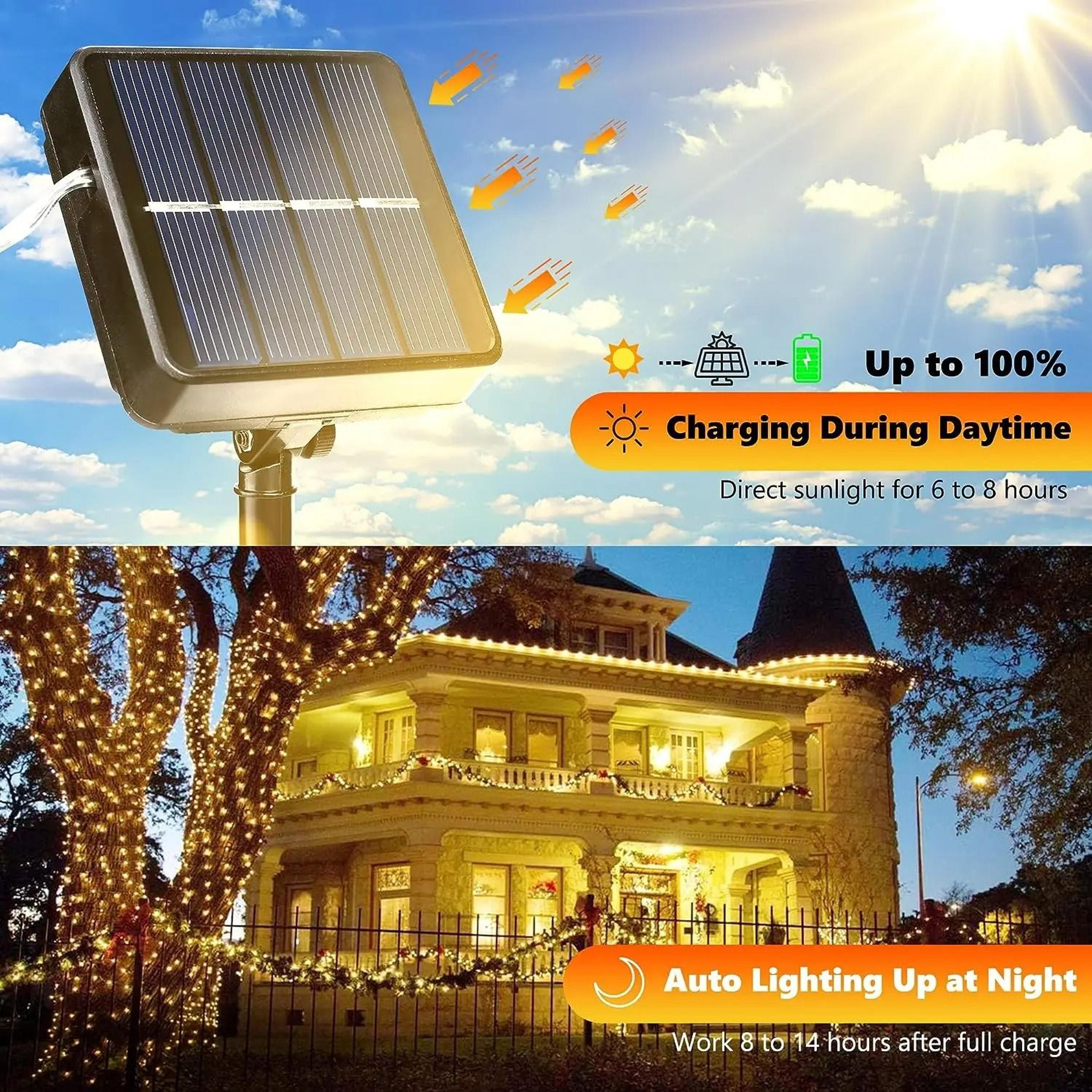 Solar Outdoor Copper Wire Fairy Lights 1