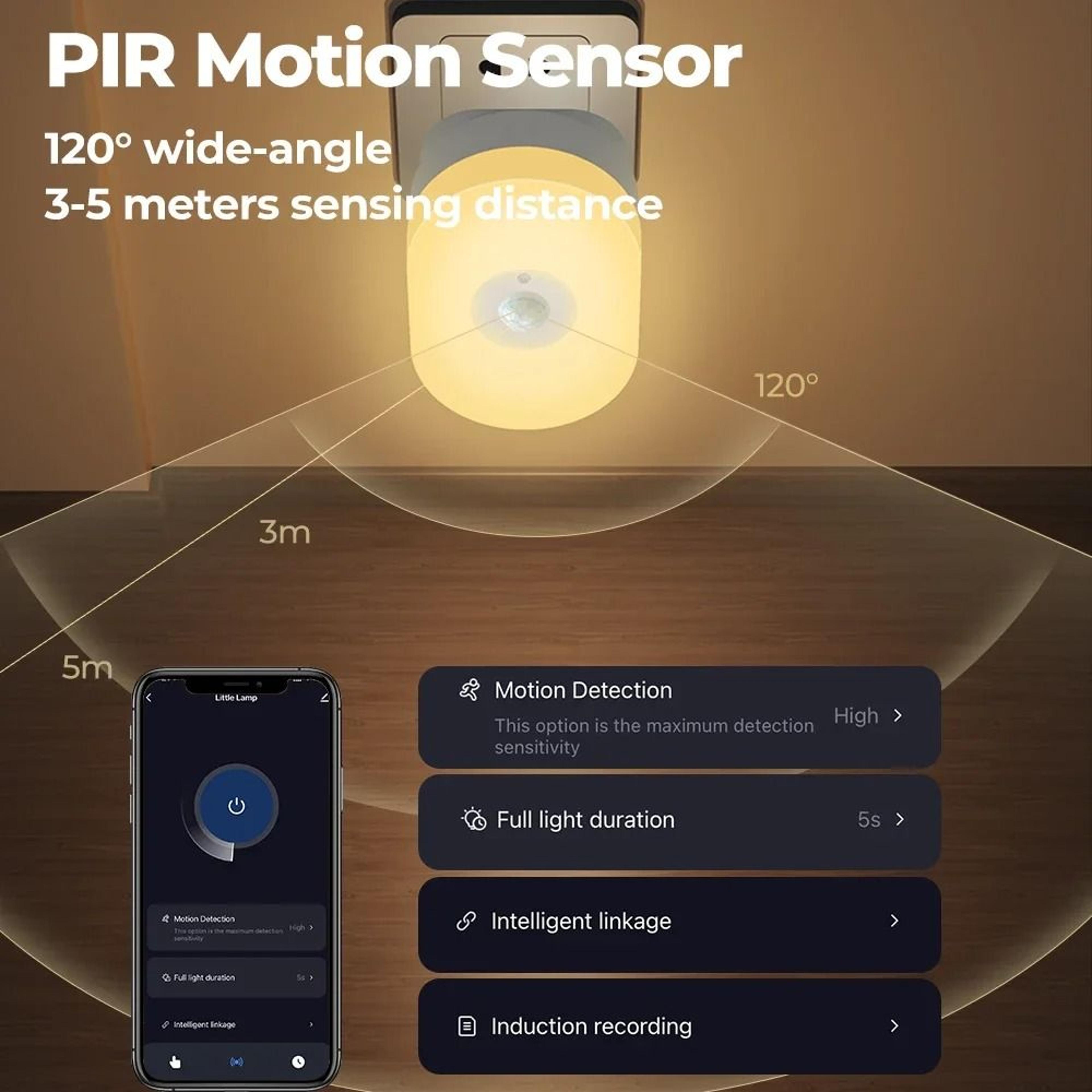 WiFi Tuya Smart LED Night Light With PIR Motion Sensor 4