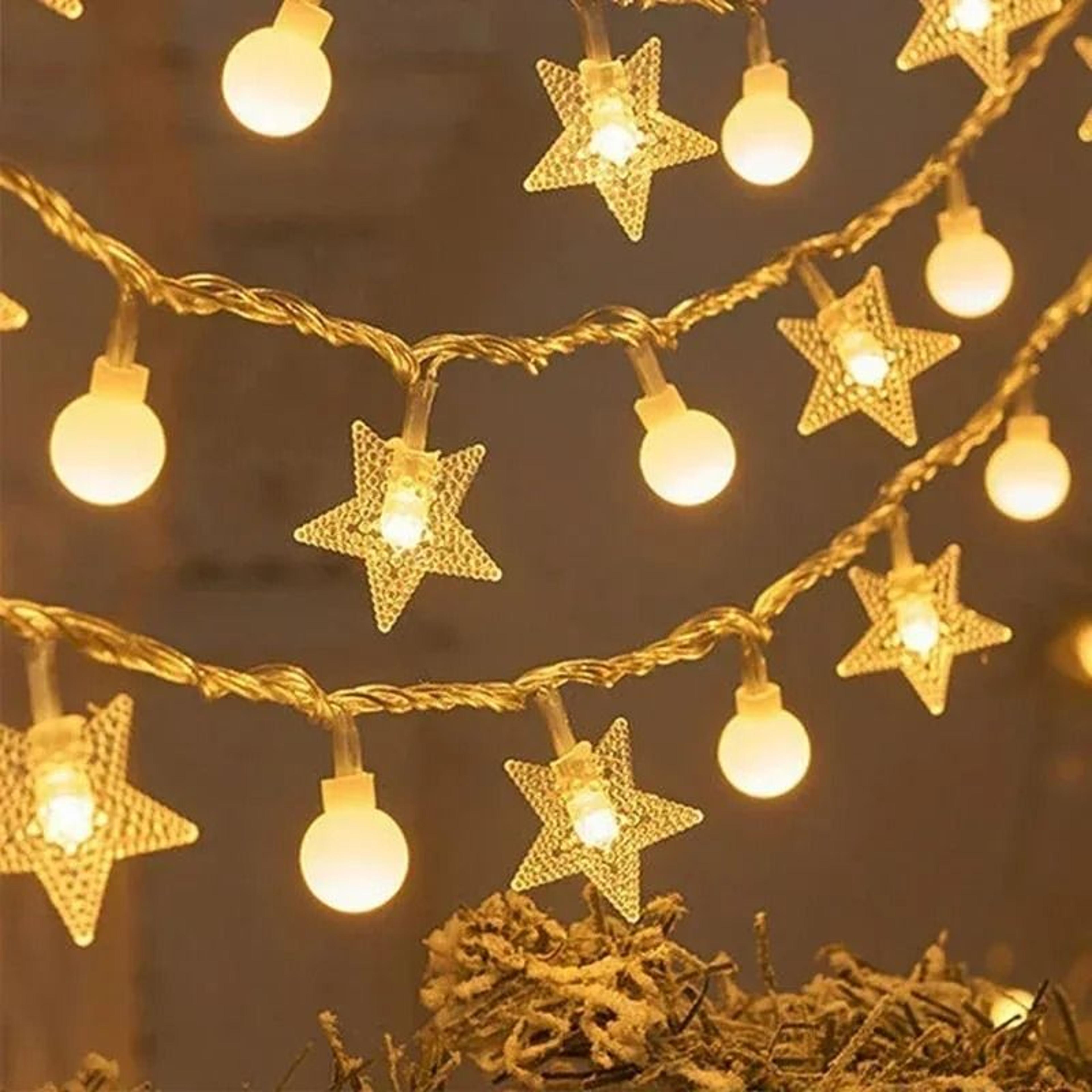 LED Snowflake BatteryOperated Fairy String Lights 4