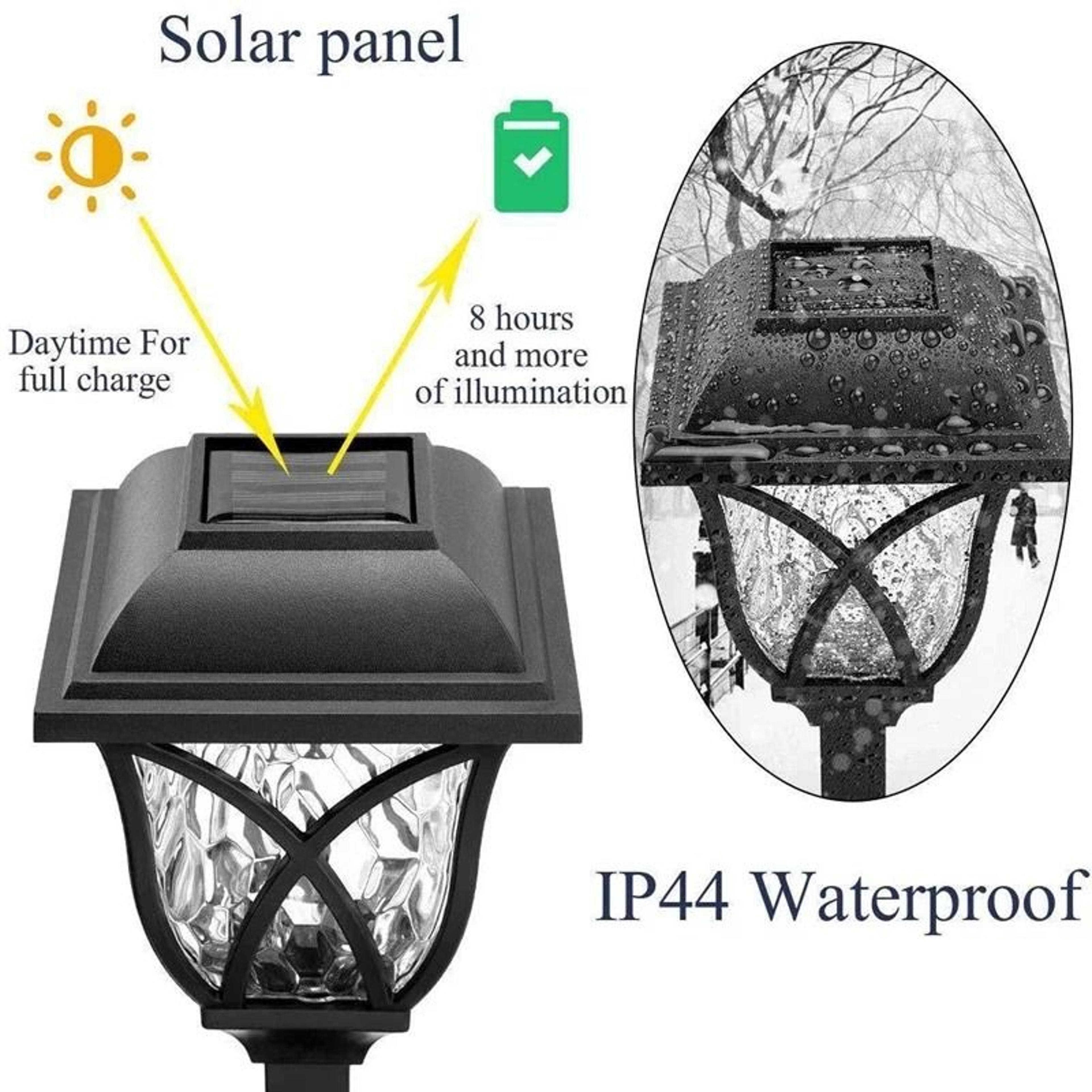 NordicStyle LED Solar Lawn Pathway Lights 5