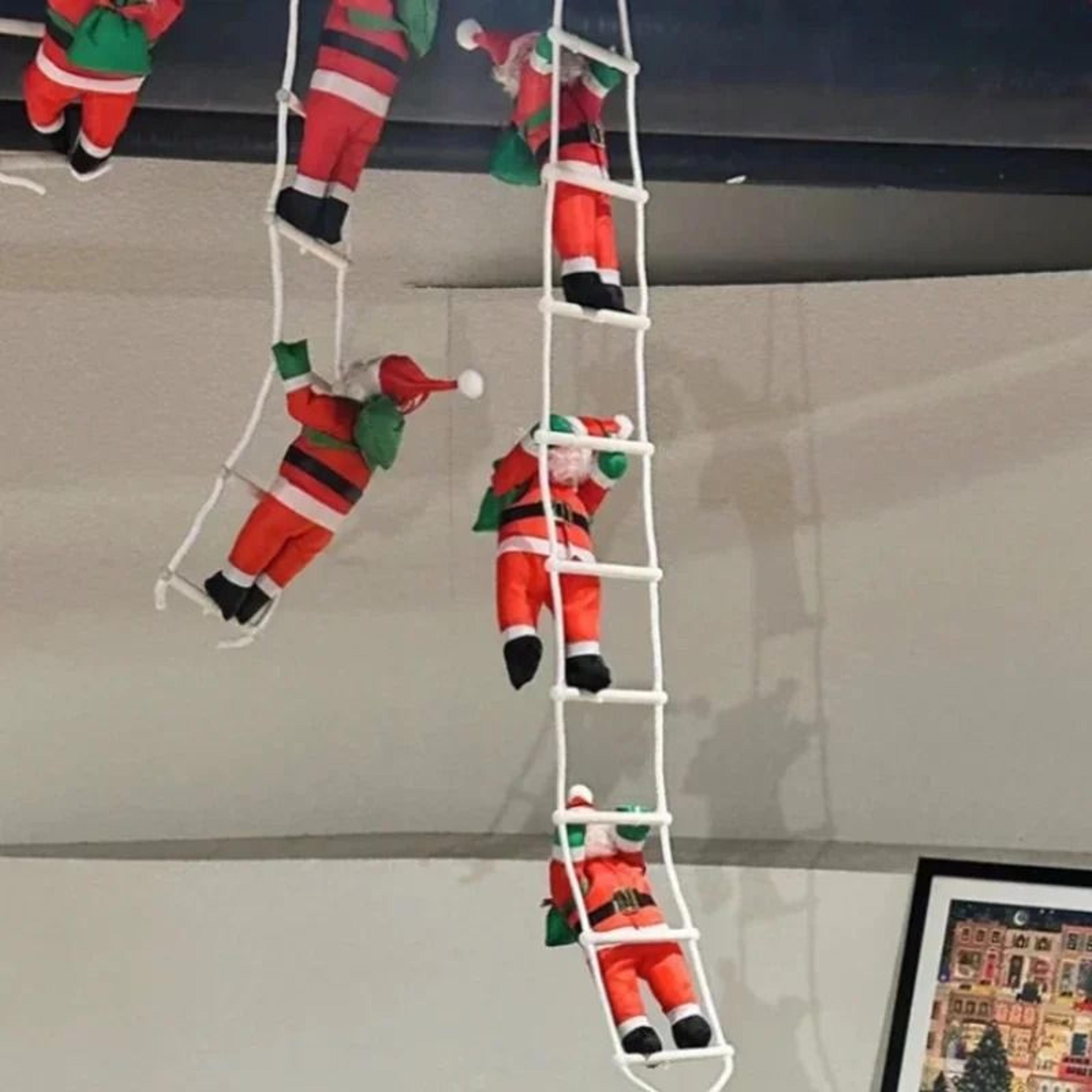 Santa Climbing Rope Ladder Decoration 0