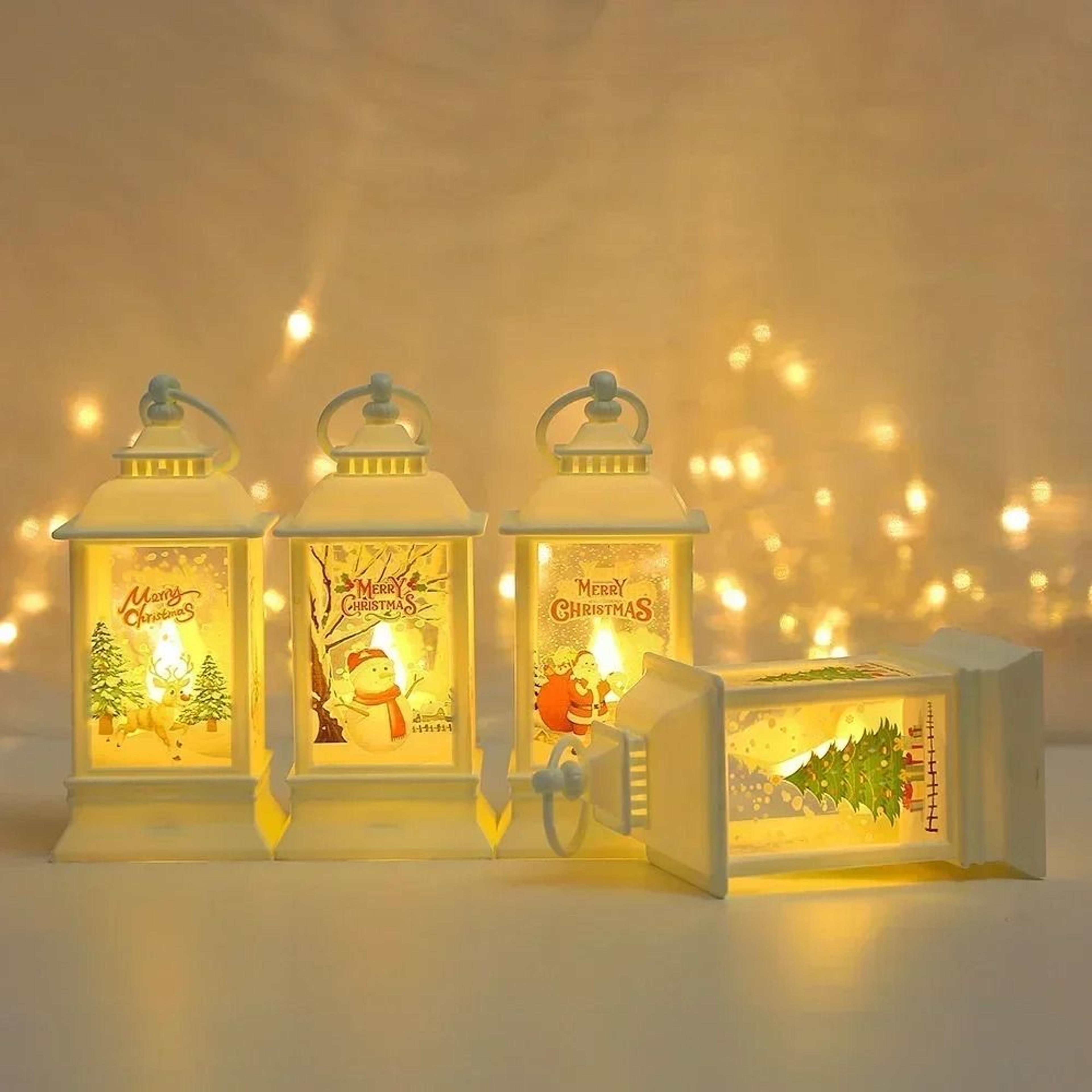 Portable Retro LED Christmas Hanging Lantern 5