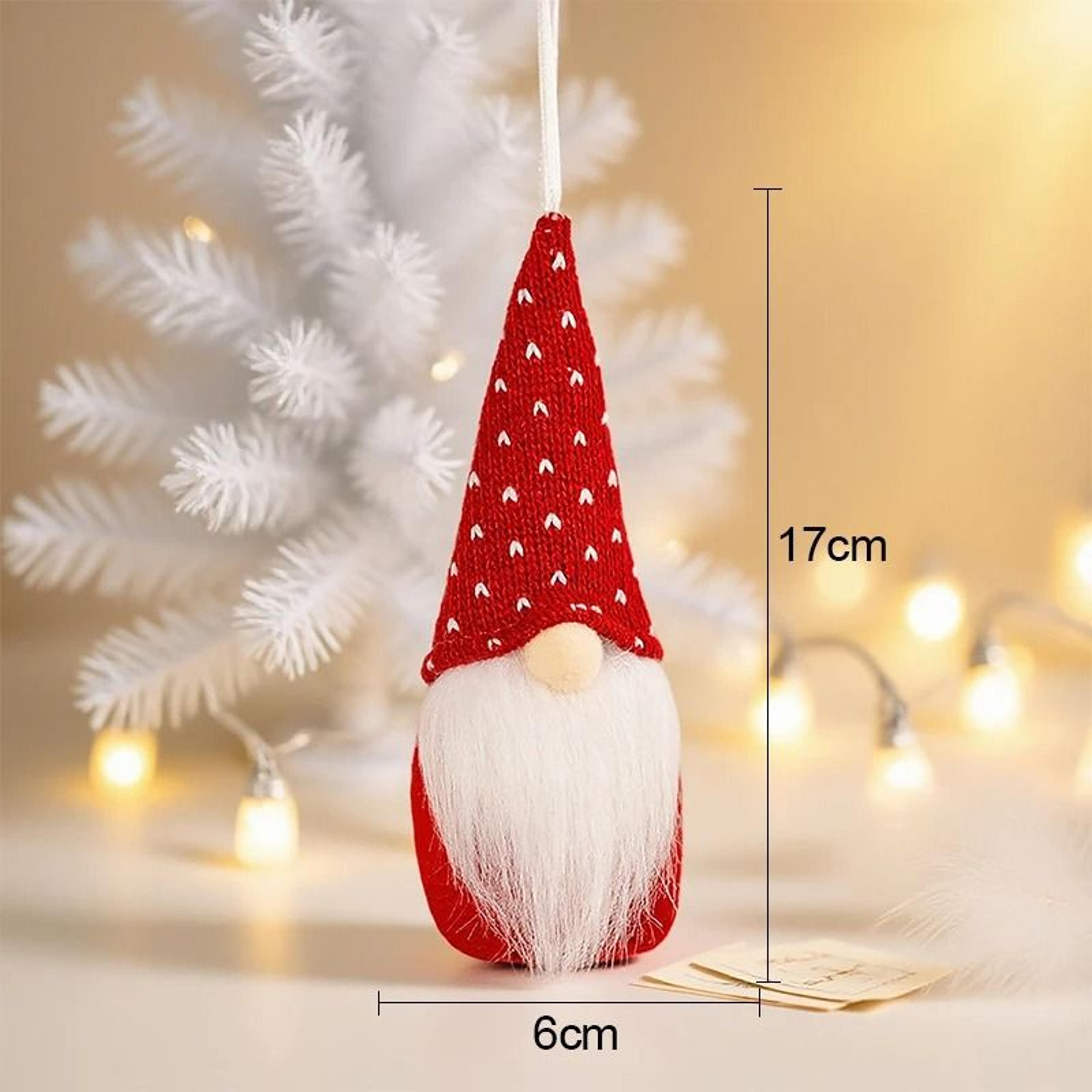 Christmas Faceless Knitted Dwarf Pendant 8