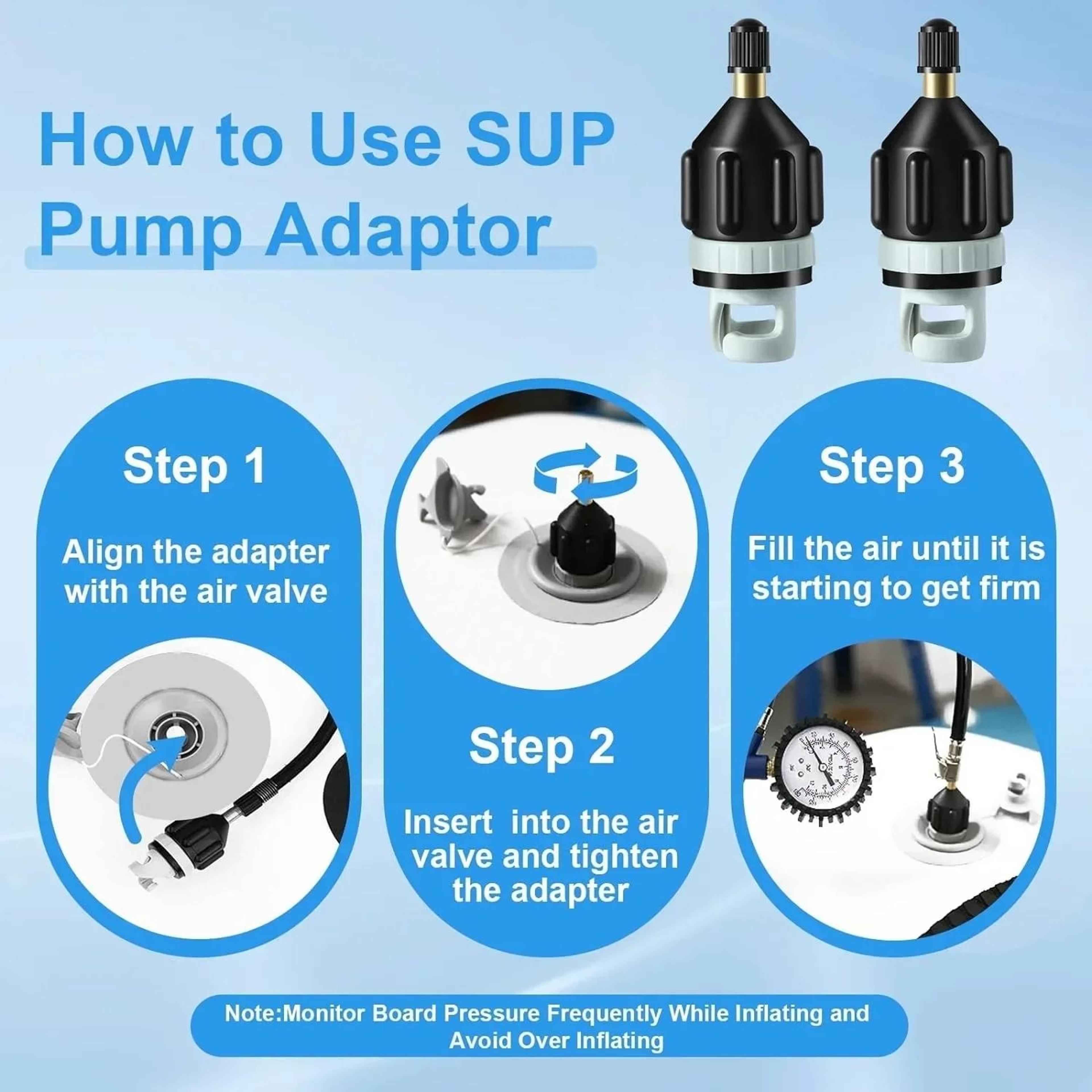 Premium Inflatable Boat  SUP Pump Adapter 2