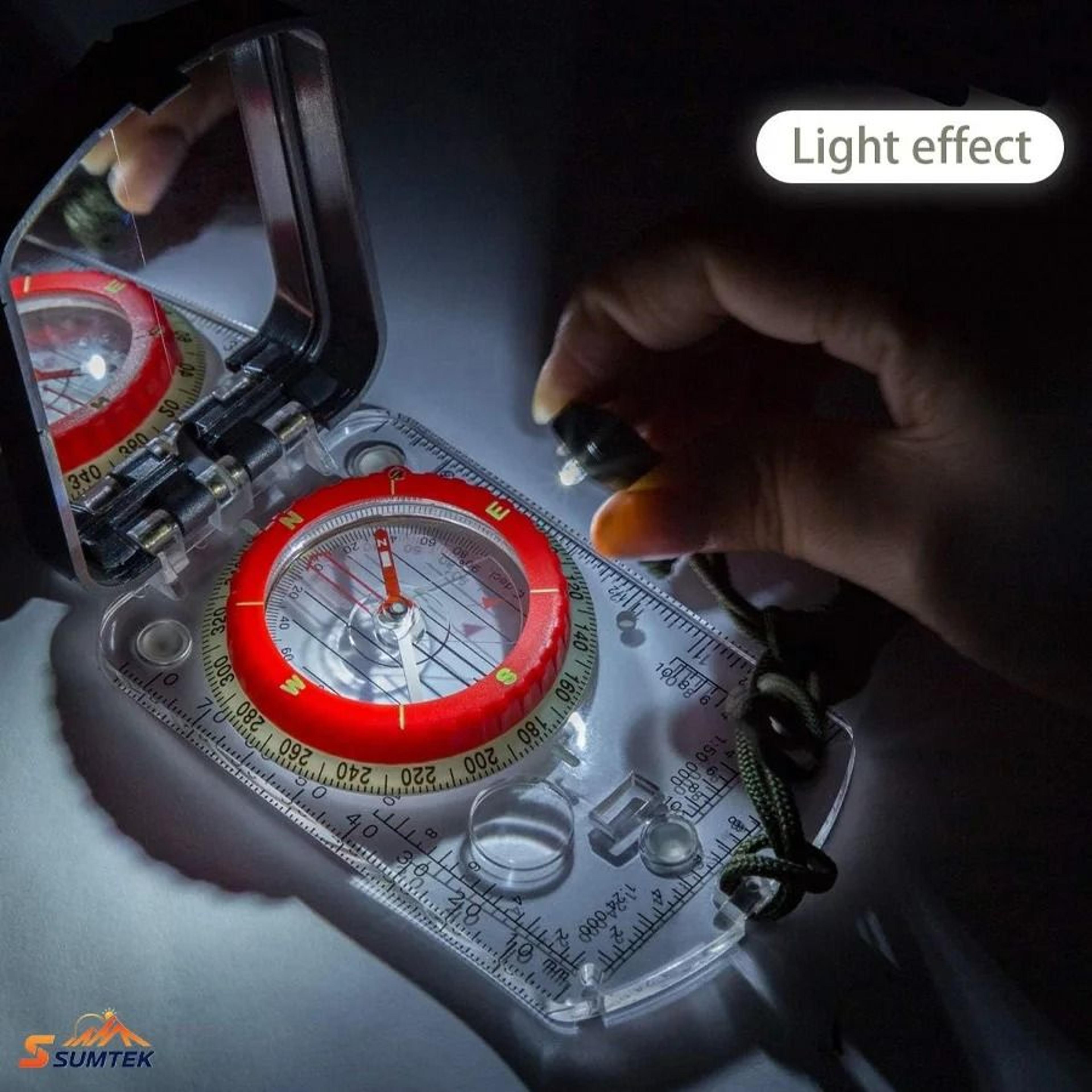 Professional Orienteering Map Compass With Sighting Mirror 0