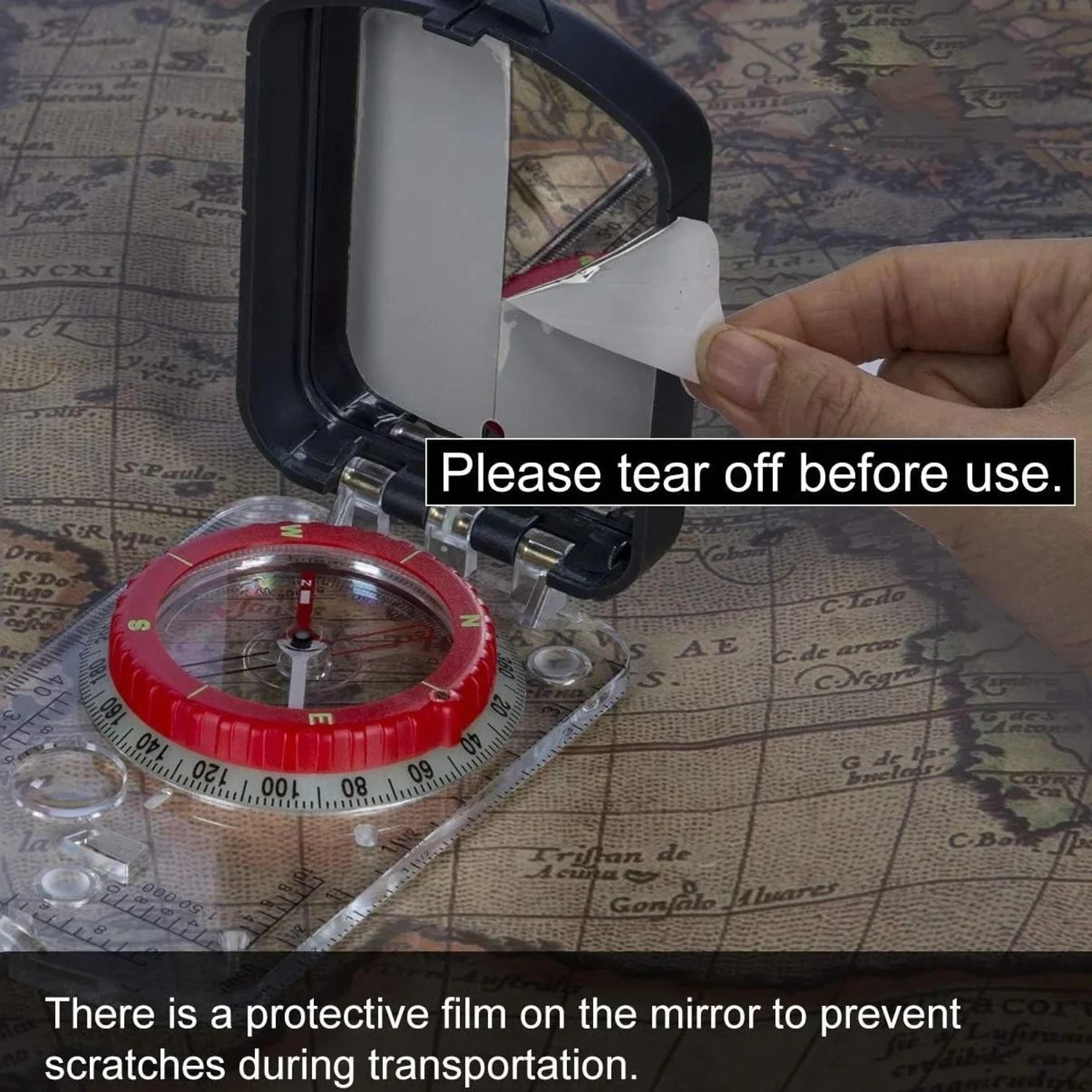 Professional Orienteering Map Compass With Sighting Mirror 4